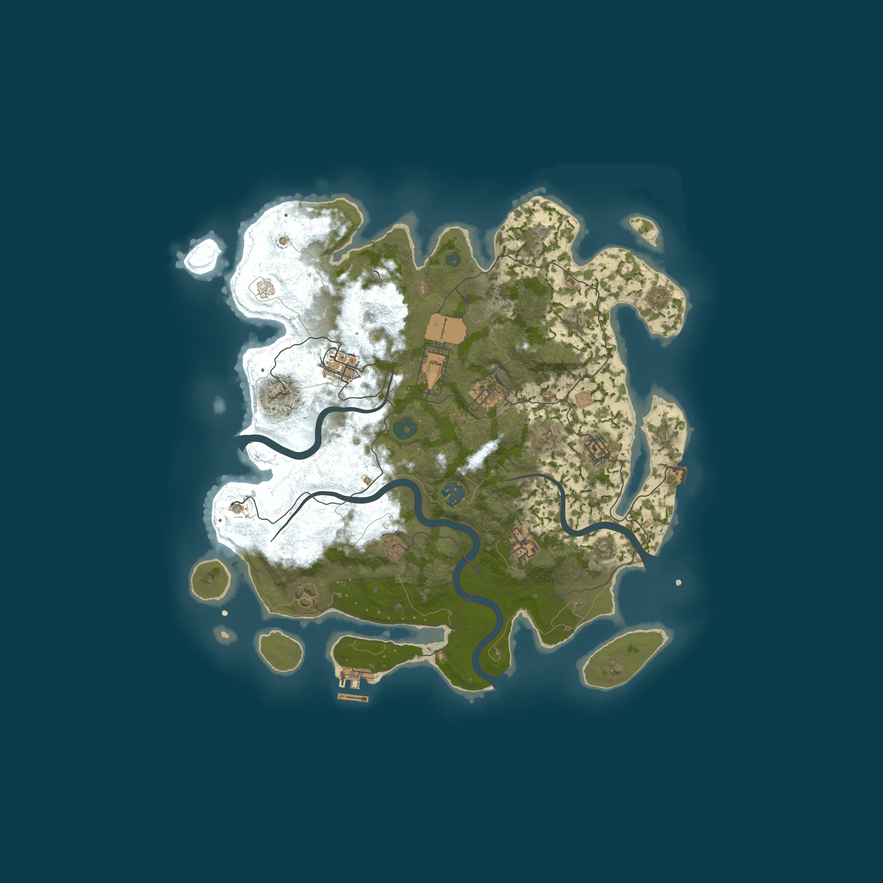 Map for 710 GAMING | 5x PvE | EU | Quests | Kits | TP | No BP Wipes