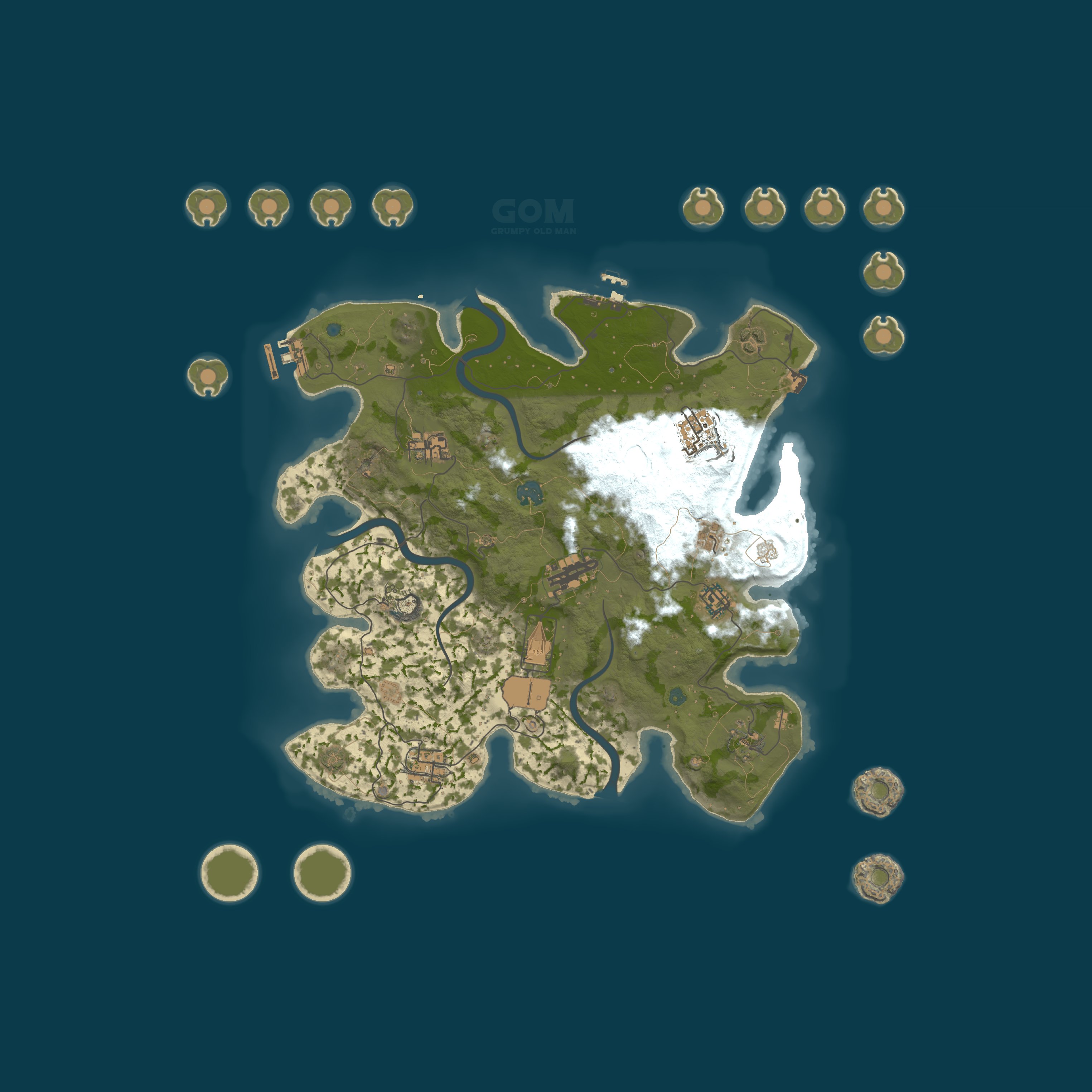 Map for Grumpy Old Man 1X PVE |Kits|Skins|BackPack|Shop|RaidableBase