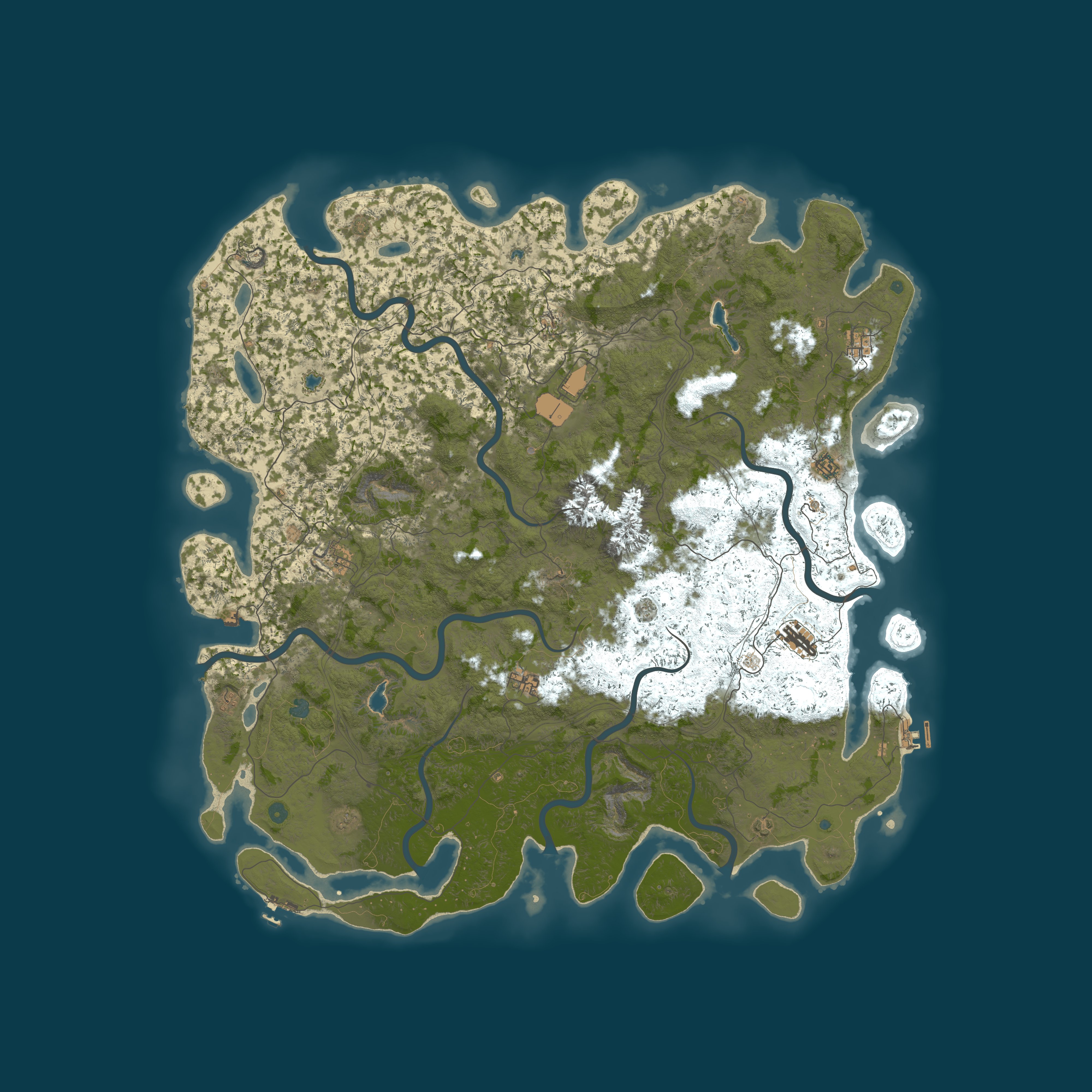 Map for Solfire Gardens Rust Server
