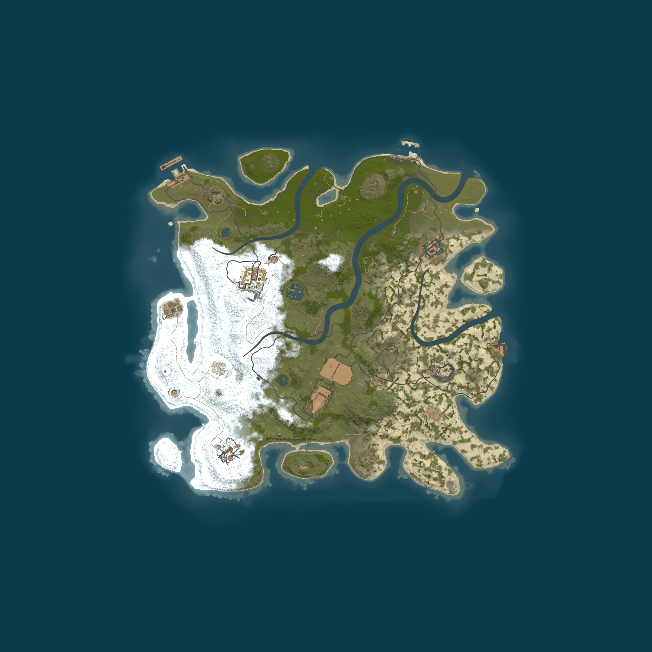 Map for Rust Hawaii [Monthly | Vanilla | No Lag]