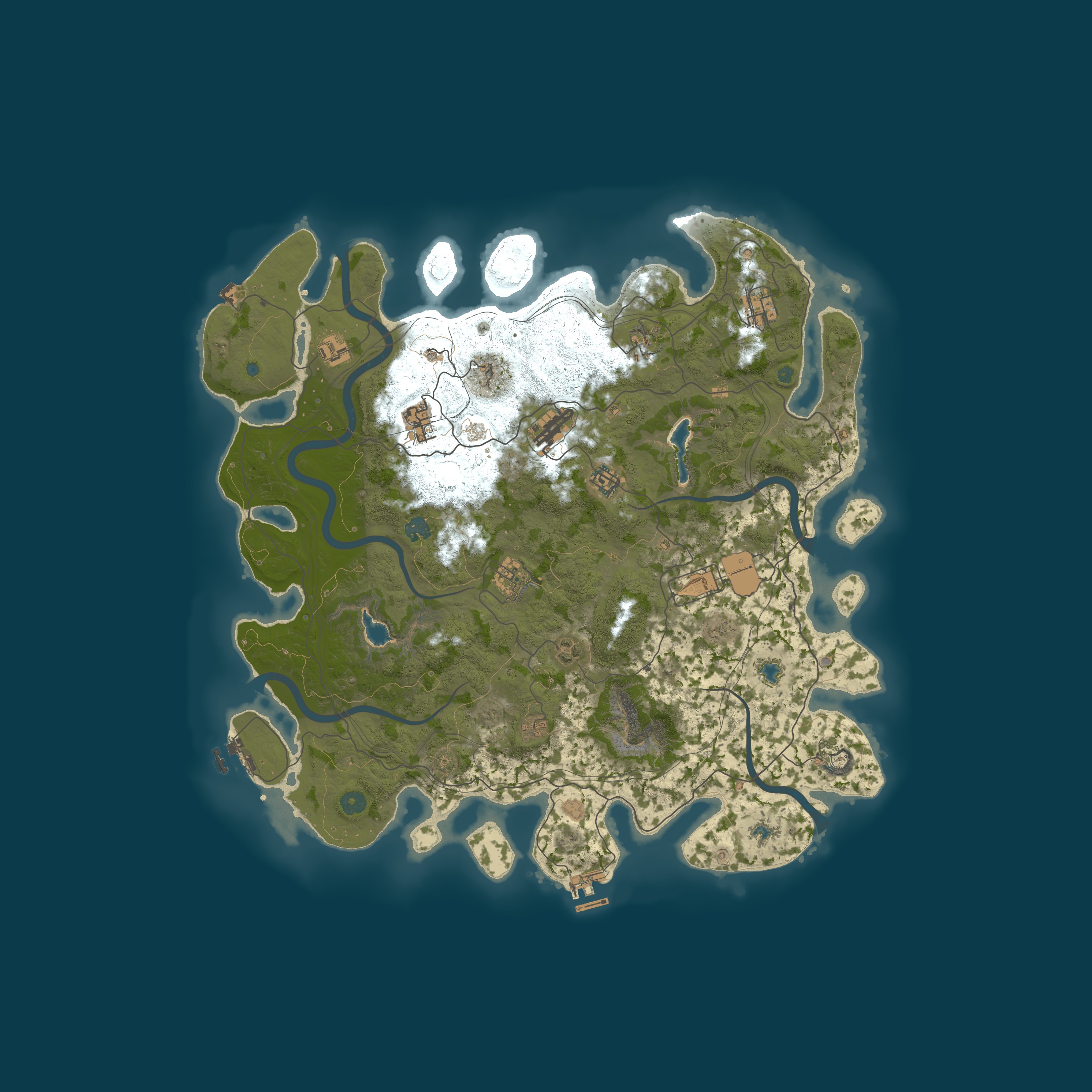 SPARTAN PREMIUM |3X PVE/PVP|ZOMBIE|PETS|JETPACK|RAID BASES — Mapa proceduralna 4500, seed 92507869