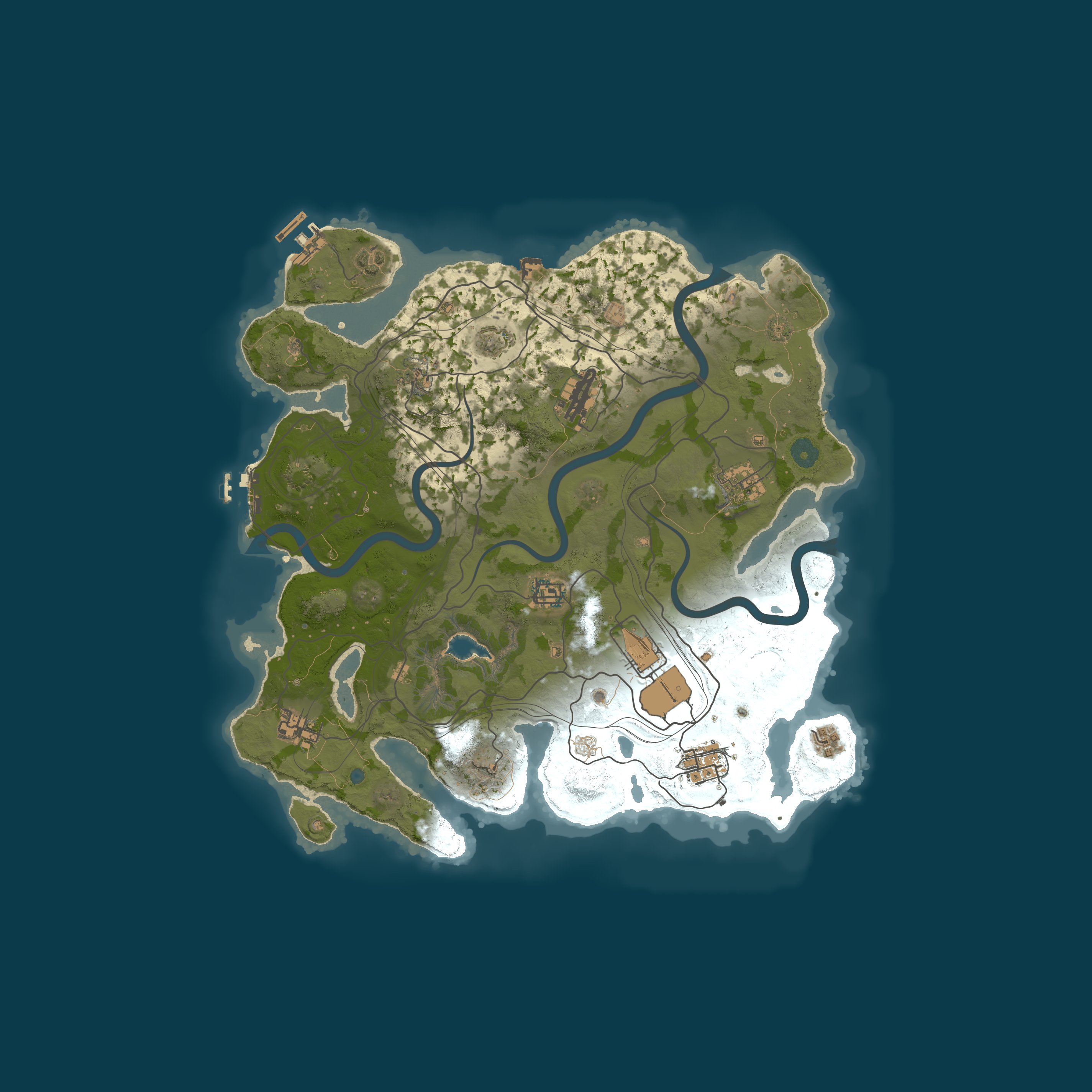 Map for [EU] WizzRust.com 1x Solo/Duo | Noob Friendly | Wiped 04/06
