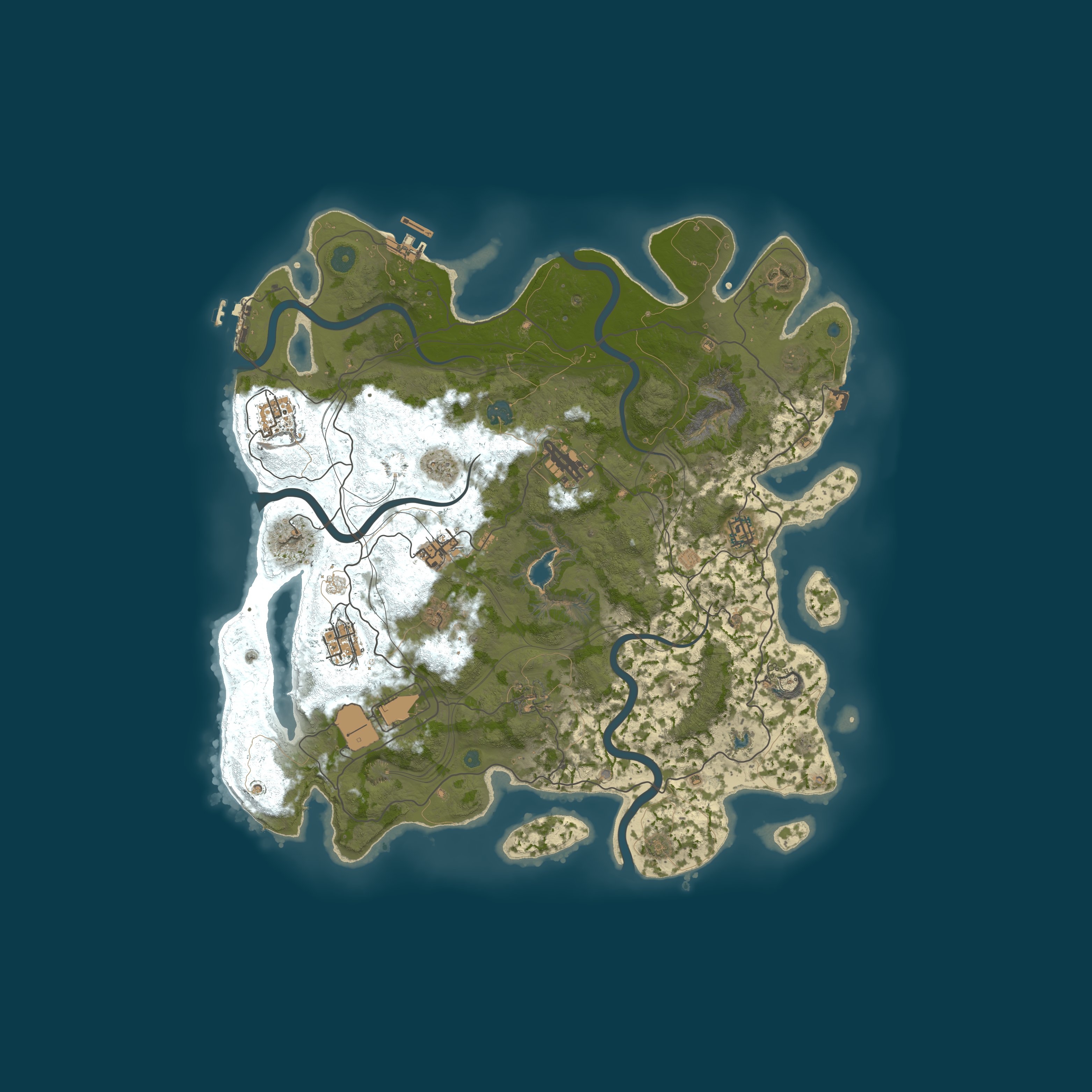 Map for [EU] GAMERS ARE GODS / 3x PvE / PREMIUM EVENTS / AI WARFARE