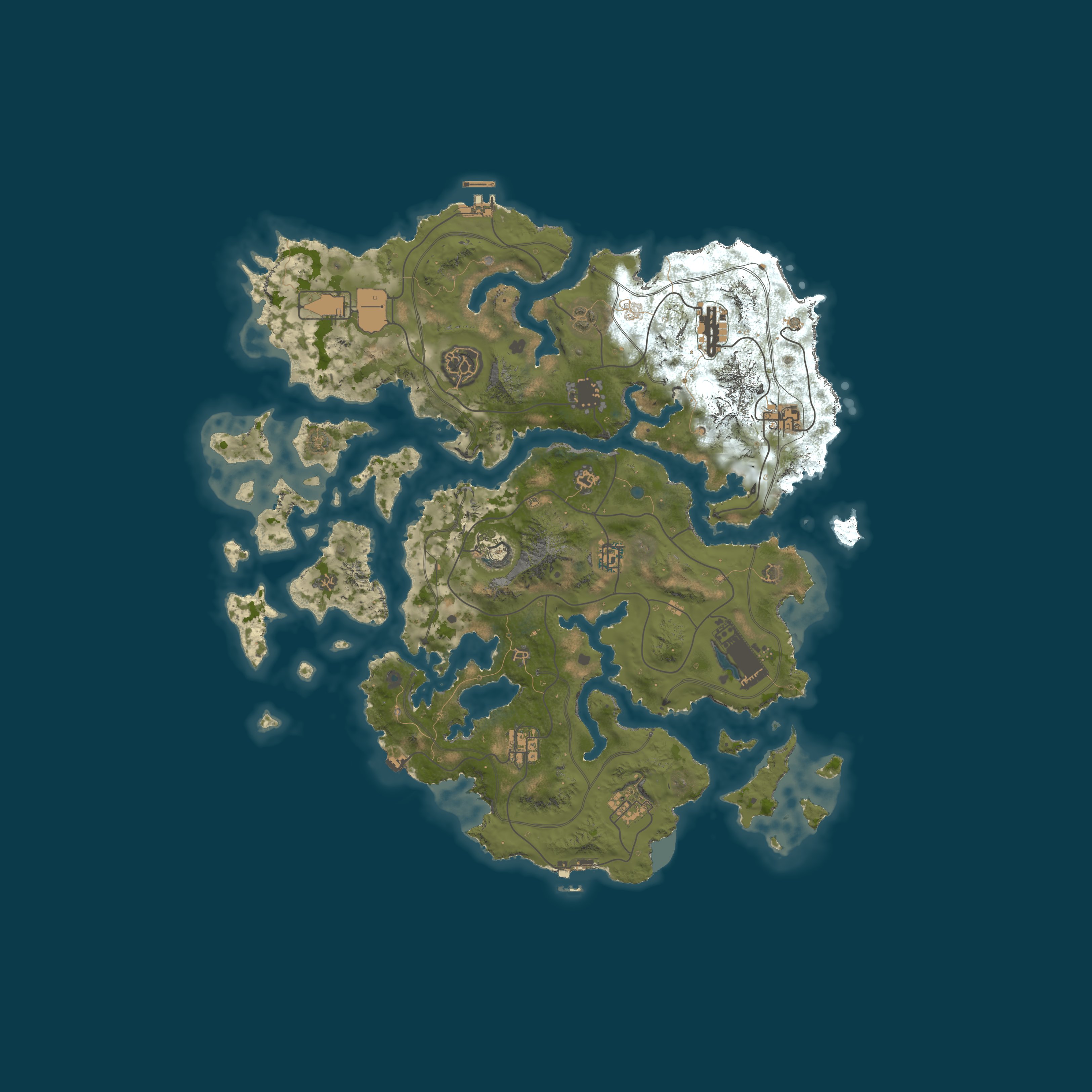 Custom Map, size 4500, seed 1337