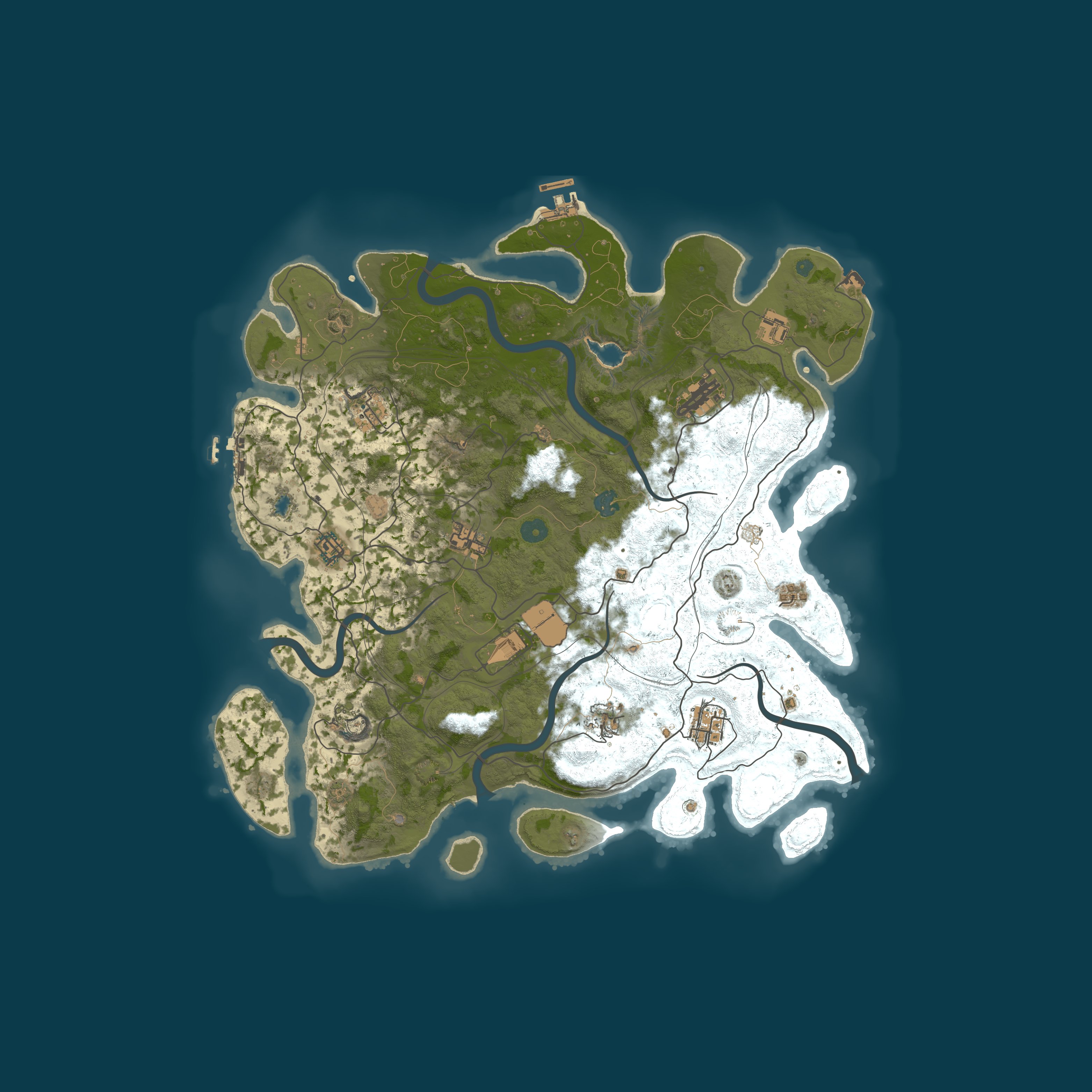 Procedural Map, size 4250, seed 692370752