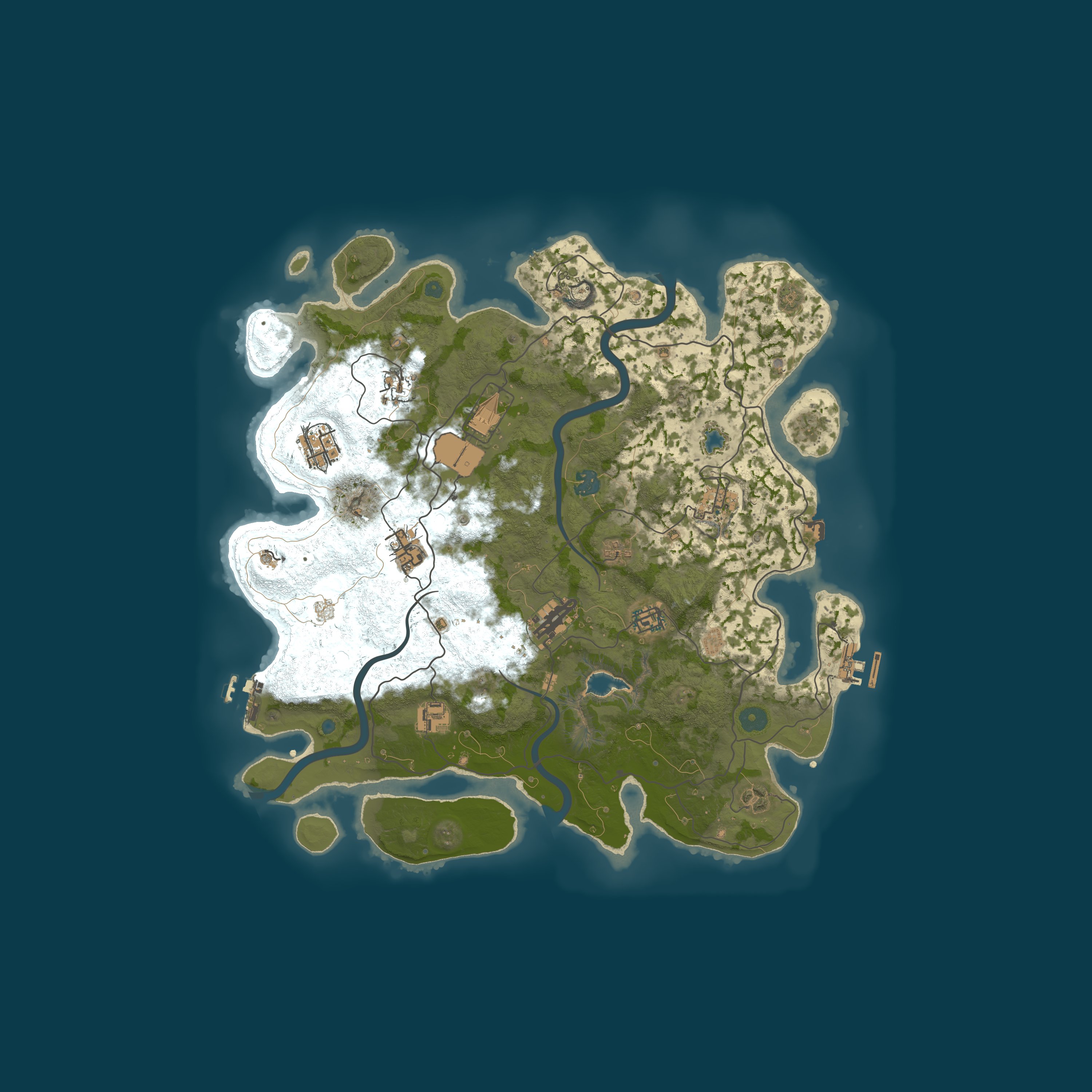 Procedural Map, size 4000, seed 1115639491