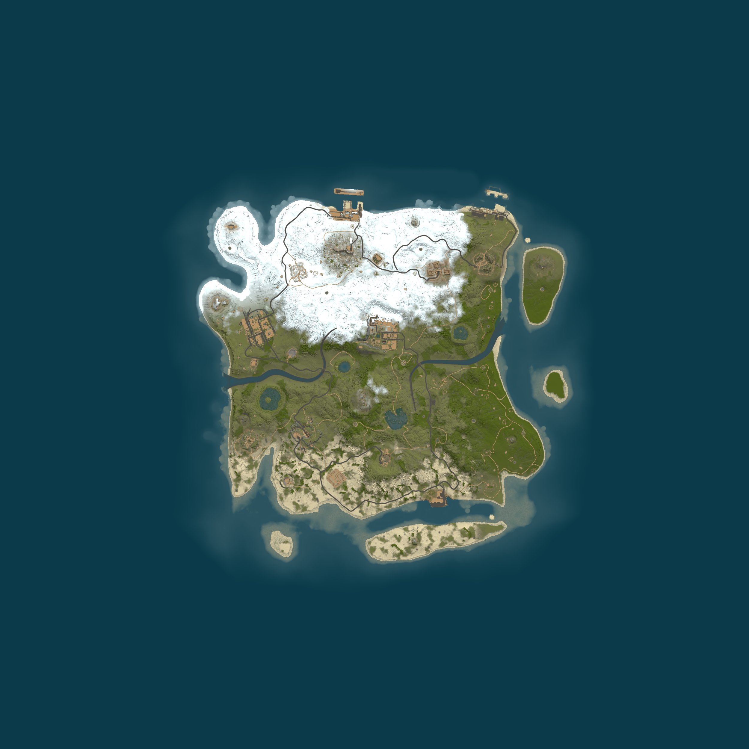 Procedural Map, size 3000, seed 24500