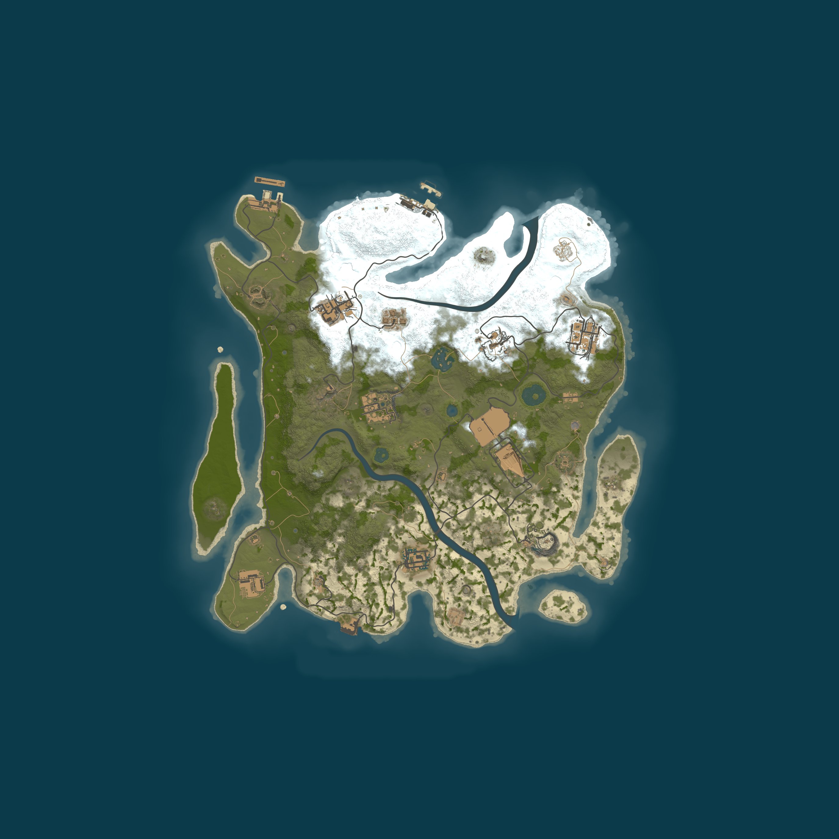 Procedural Map, size 3500, seed 2026450351