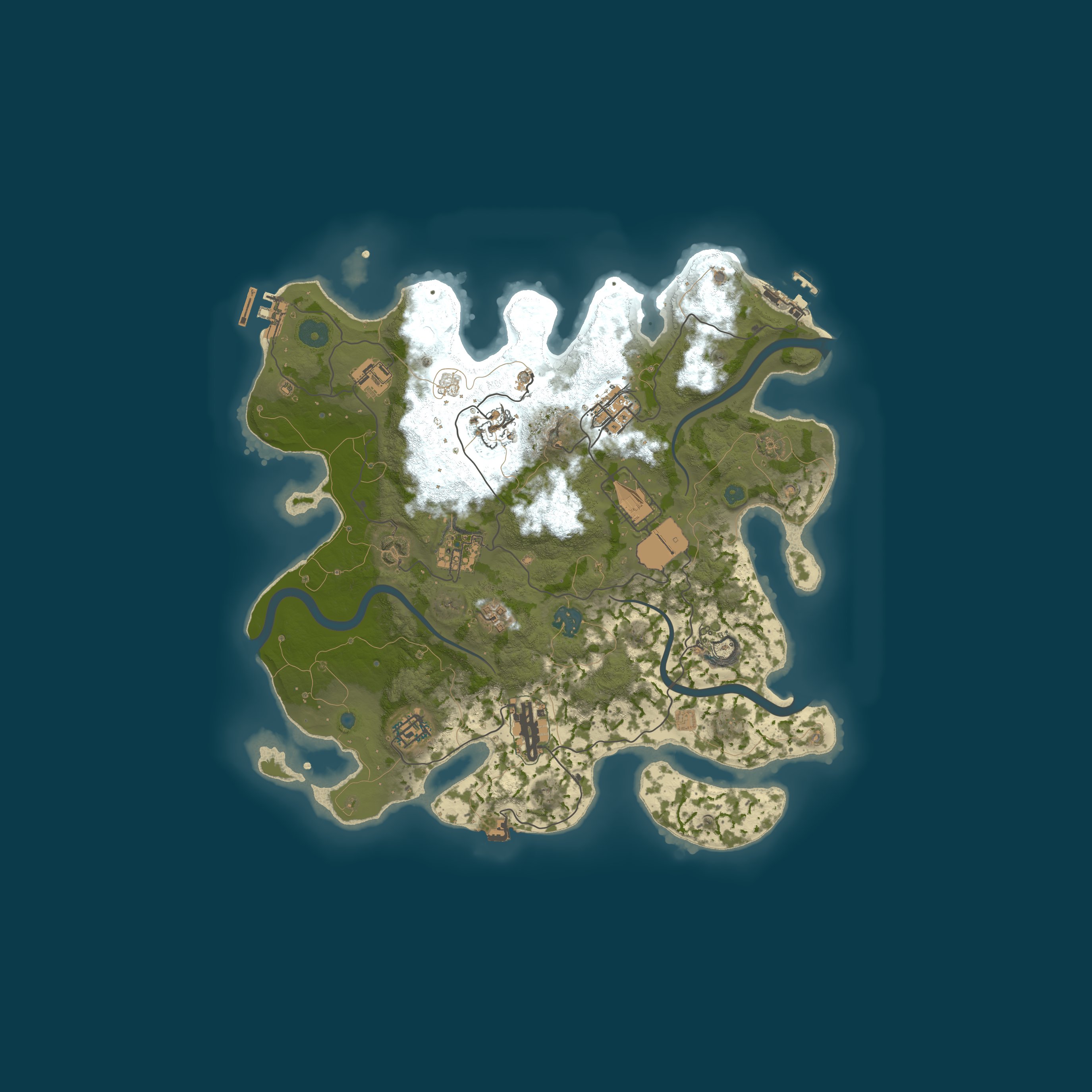 Procedural Map, size 3500, seed 1433176515