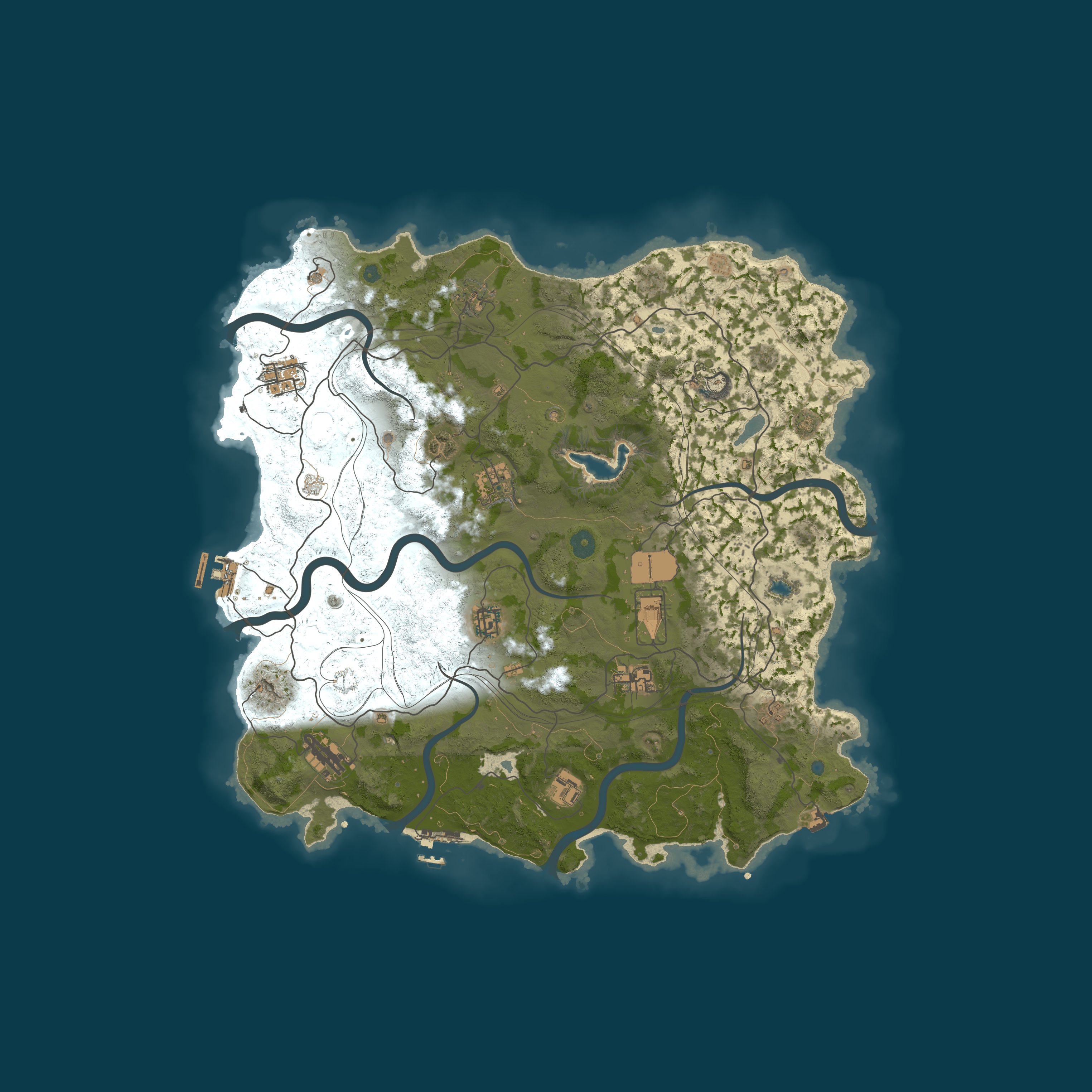 Custom Map, size 4100, seed 1337