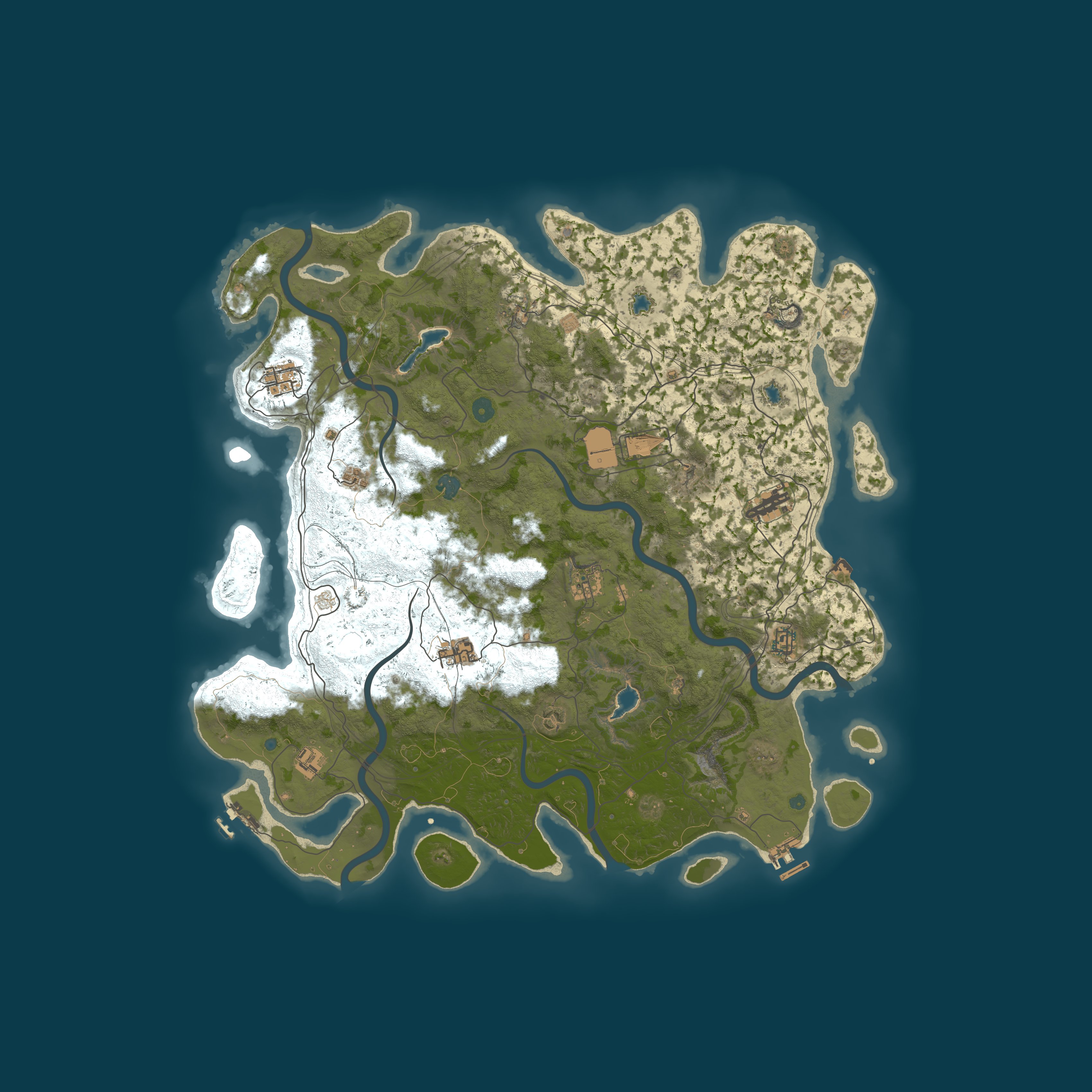 Map for HighMiles 10x PVE|No Bp|SkillTree|Kits|RaidBases|EpicLoot|Weed|