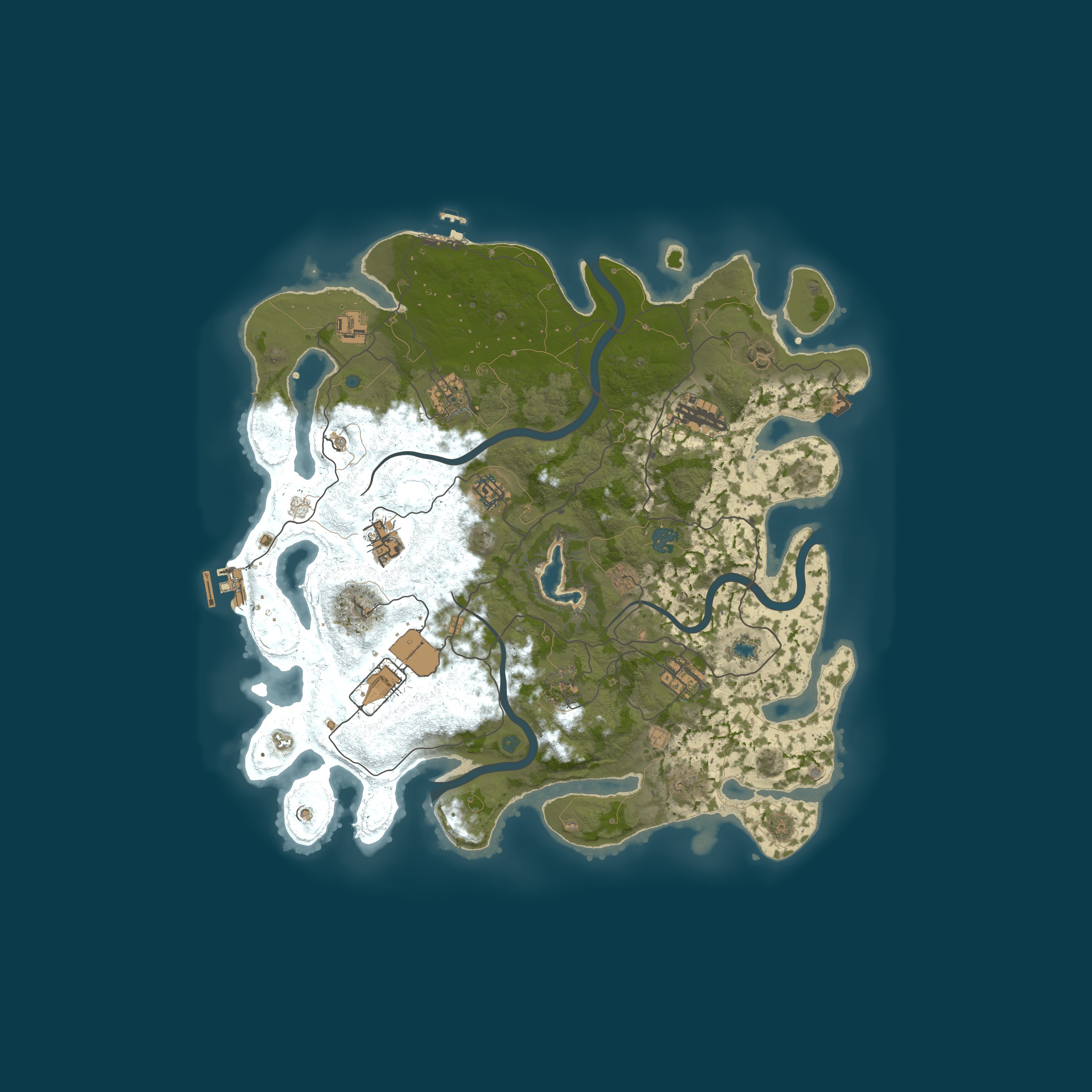 Map for 【东风】10倍20废新手模拟建造PVP服