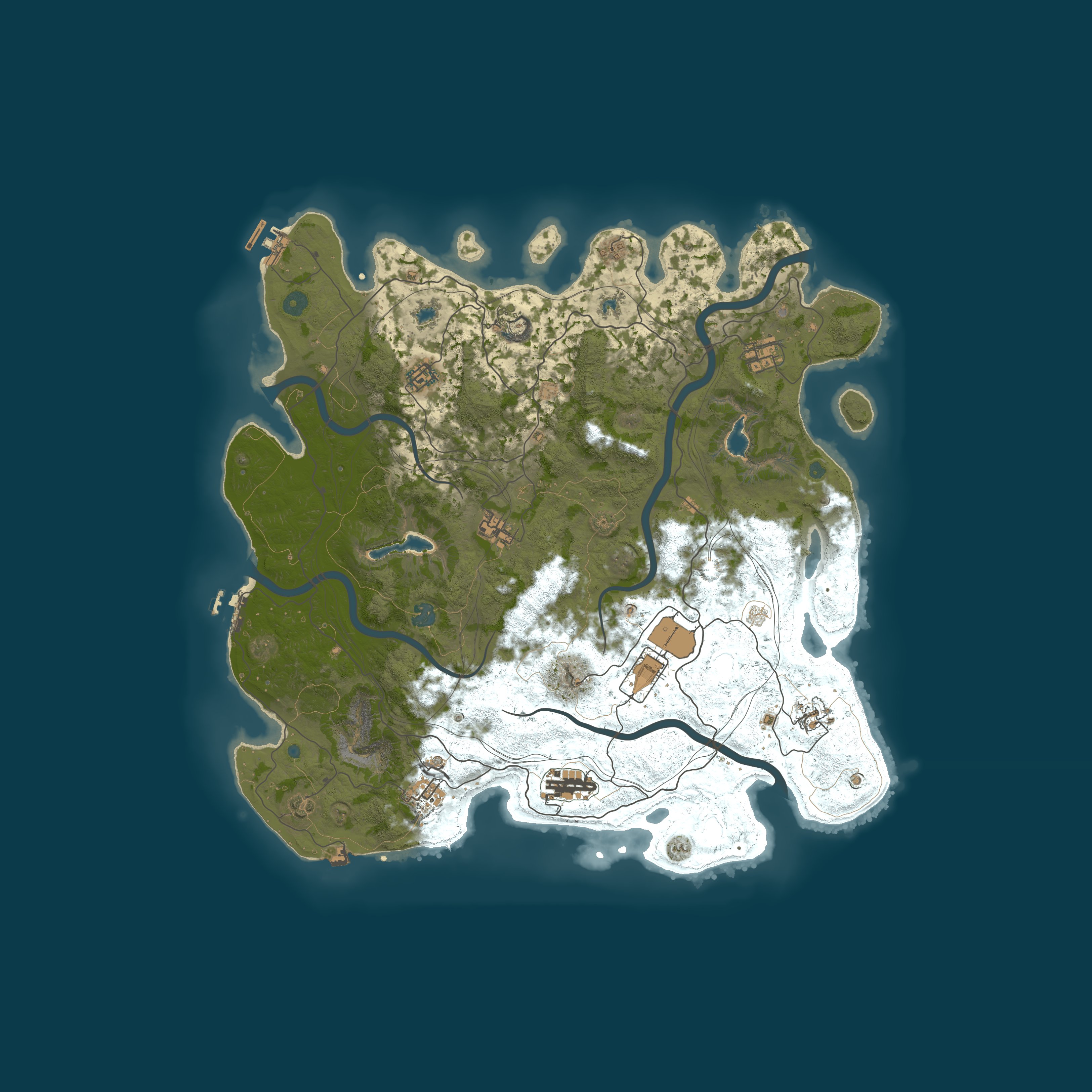 Map for Polski server Poland