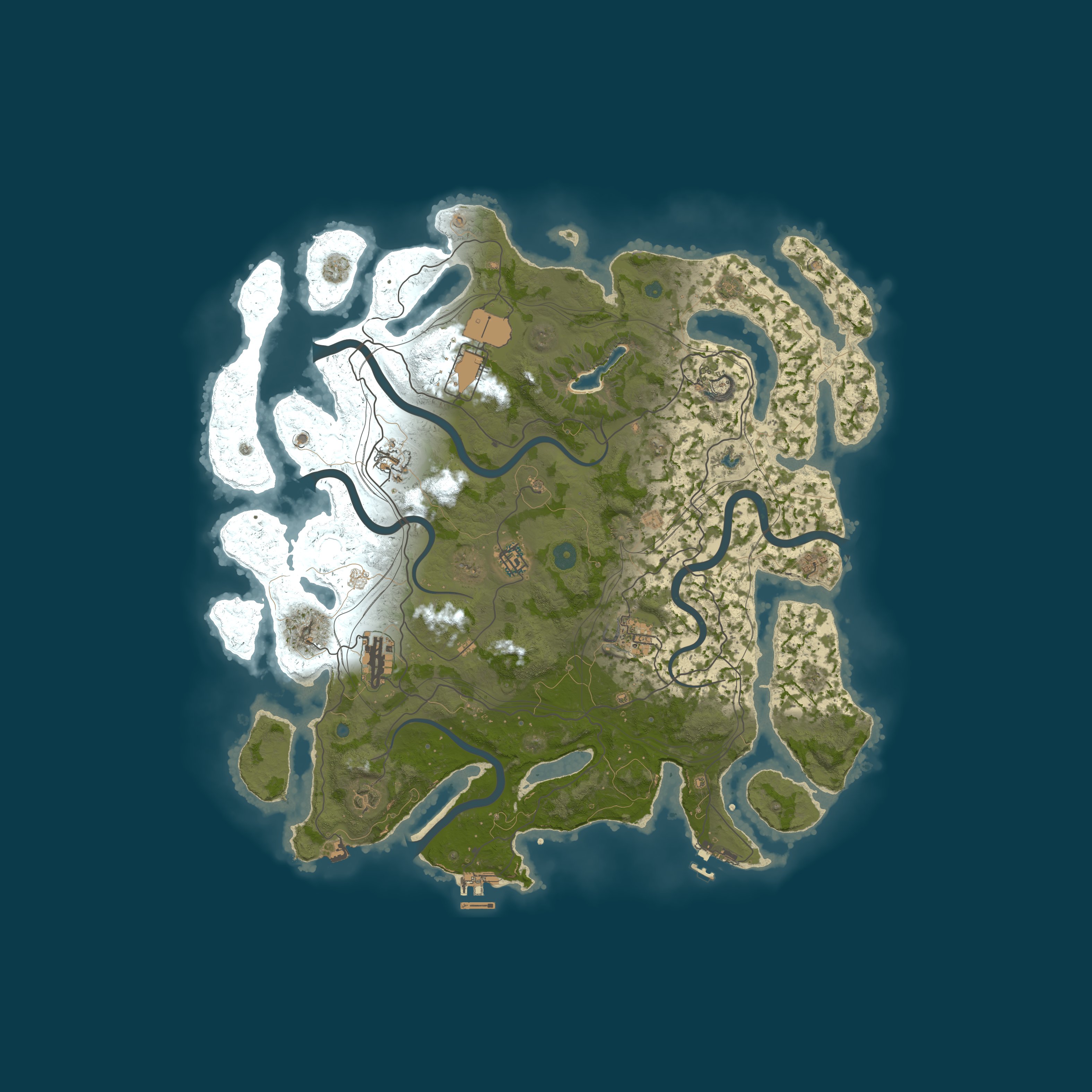 Map for Hustle Rust - [2X, NOLIMIT]