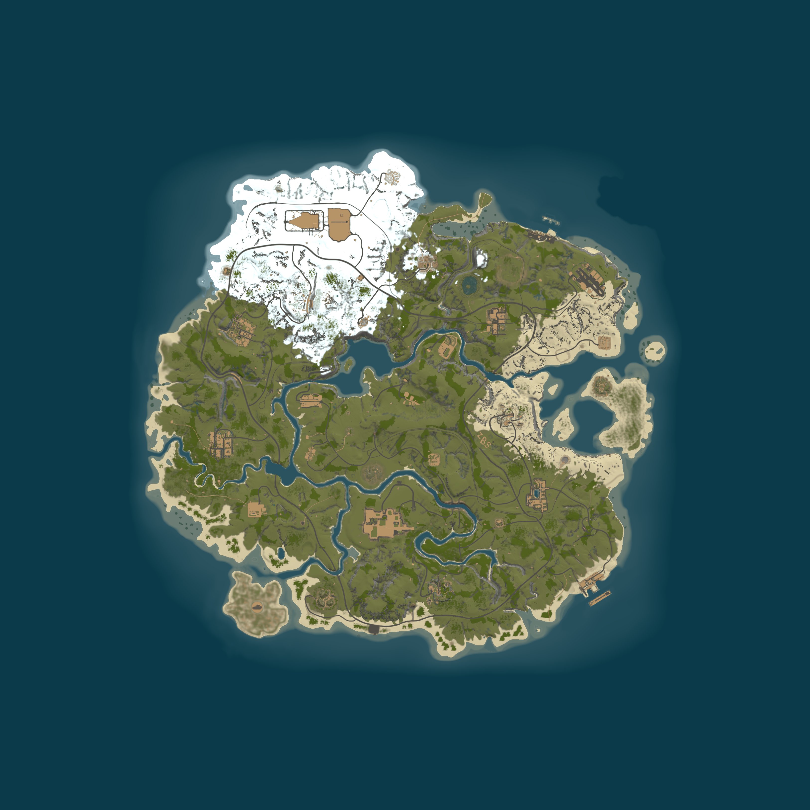 Map for #1 ZBS ЗБС ПВЕ СЕРВЕР! FUN PVE RU+EN|RAIDBASE|CUSTO