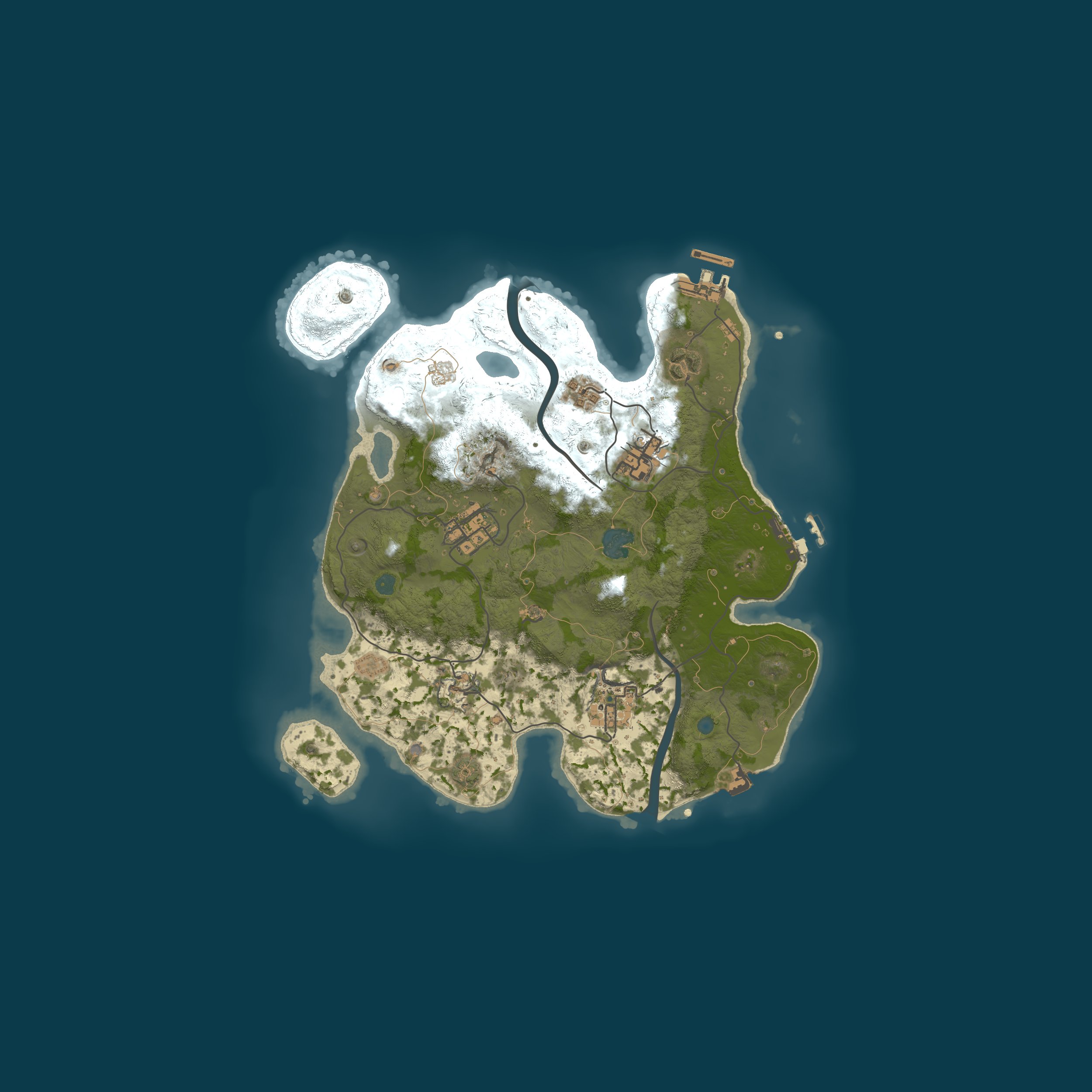 Procedural Map, size 3000, seed 58392147