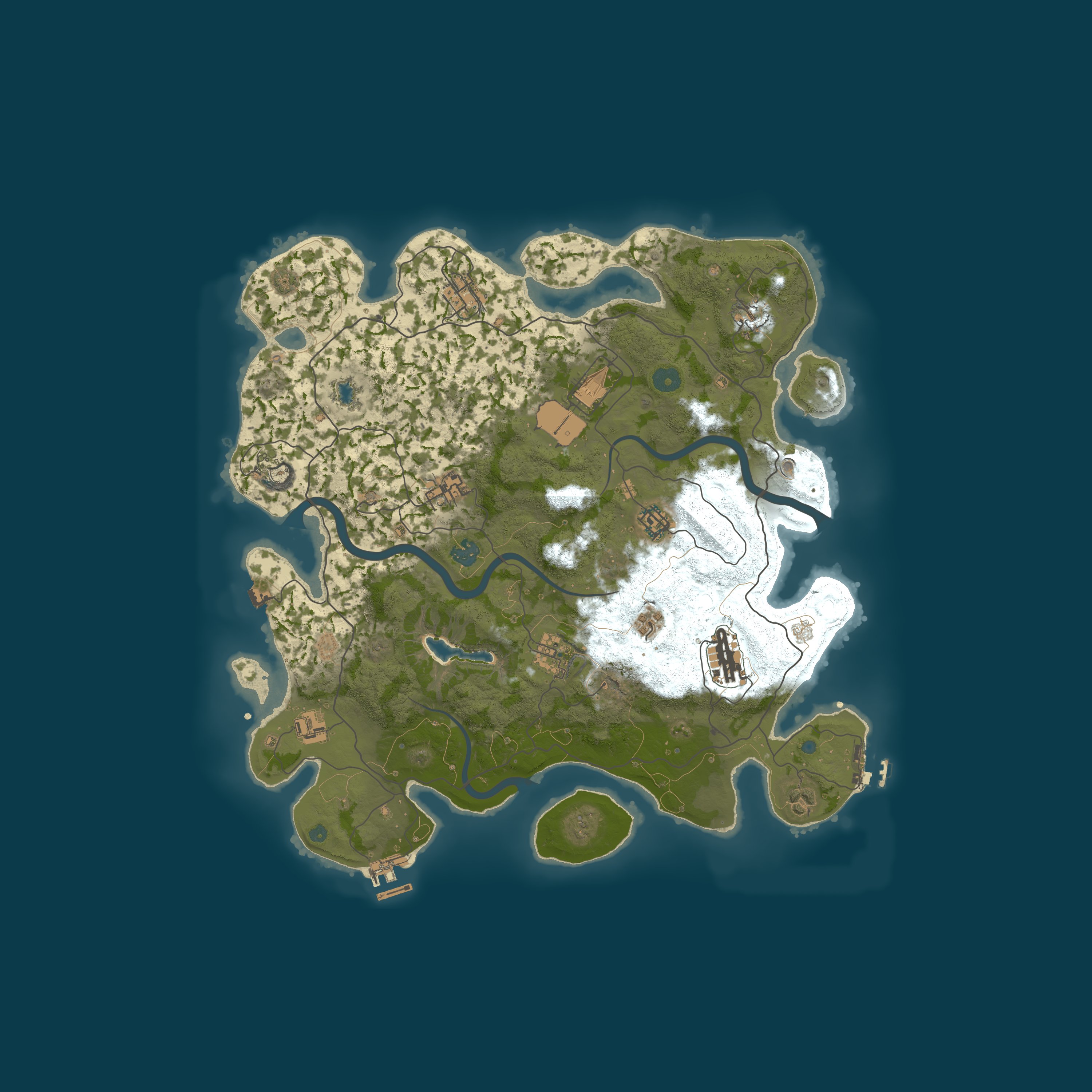 Procedural Map, size 4000, seed 1607947881