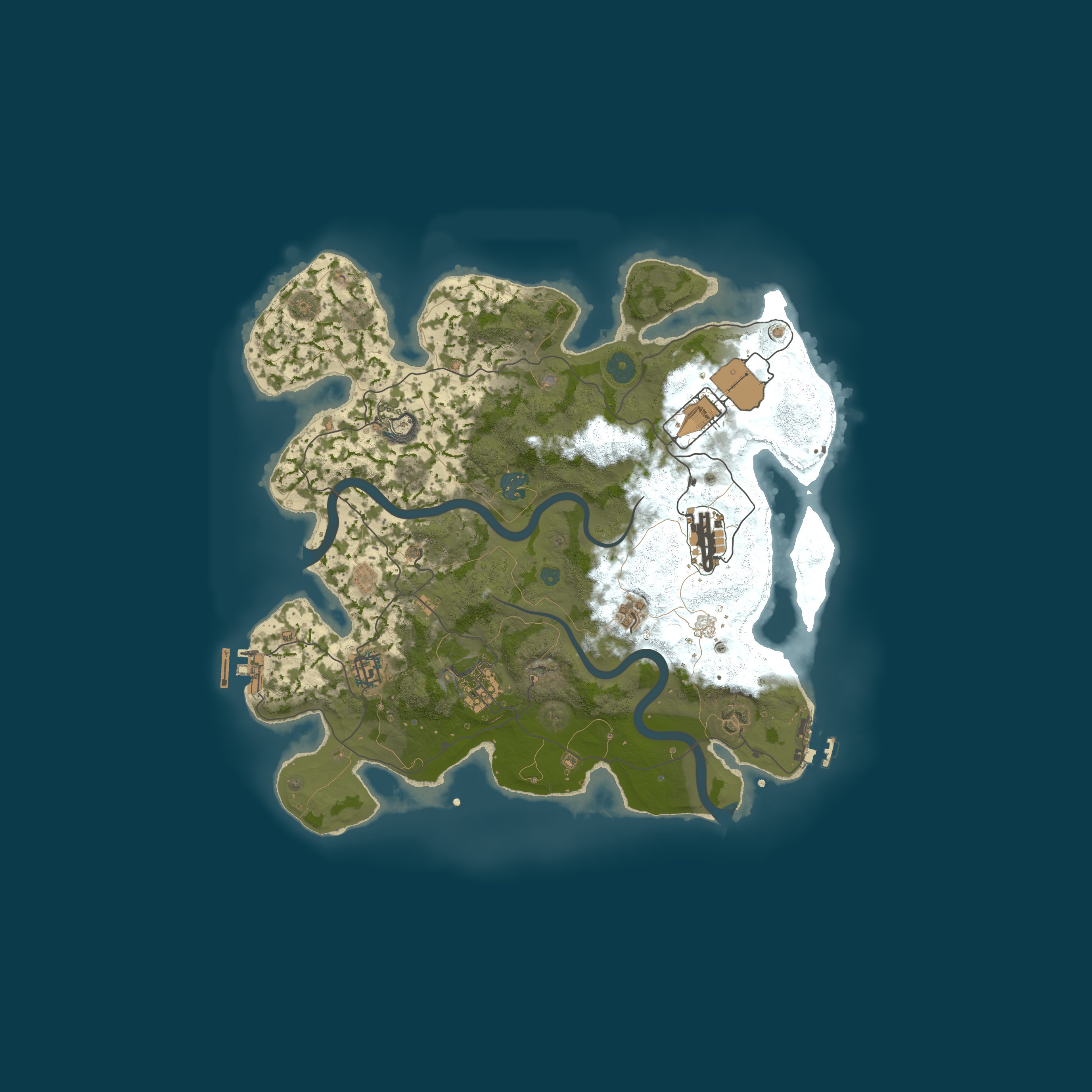 Map for Rust Jawn Philadelphia - Philly Custom Modded