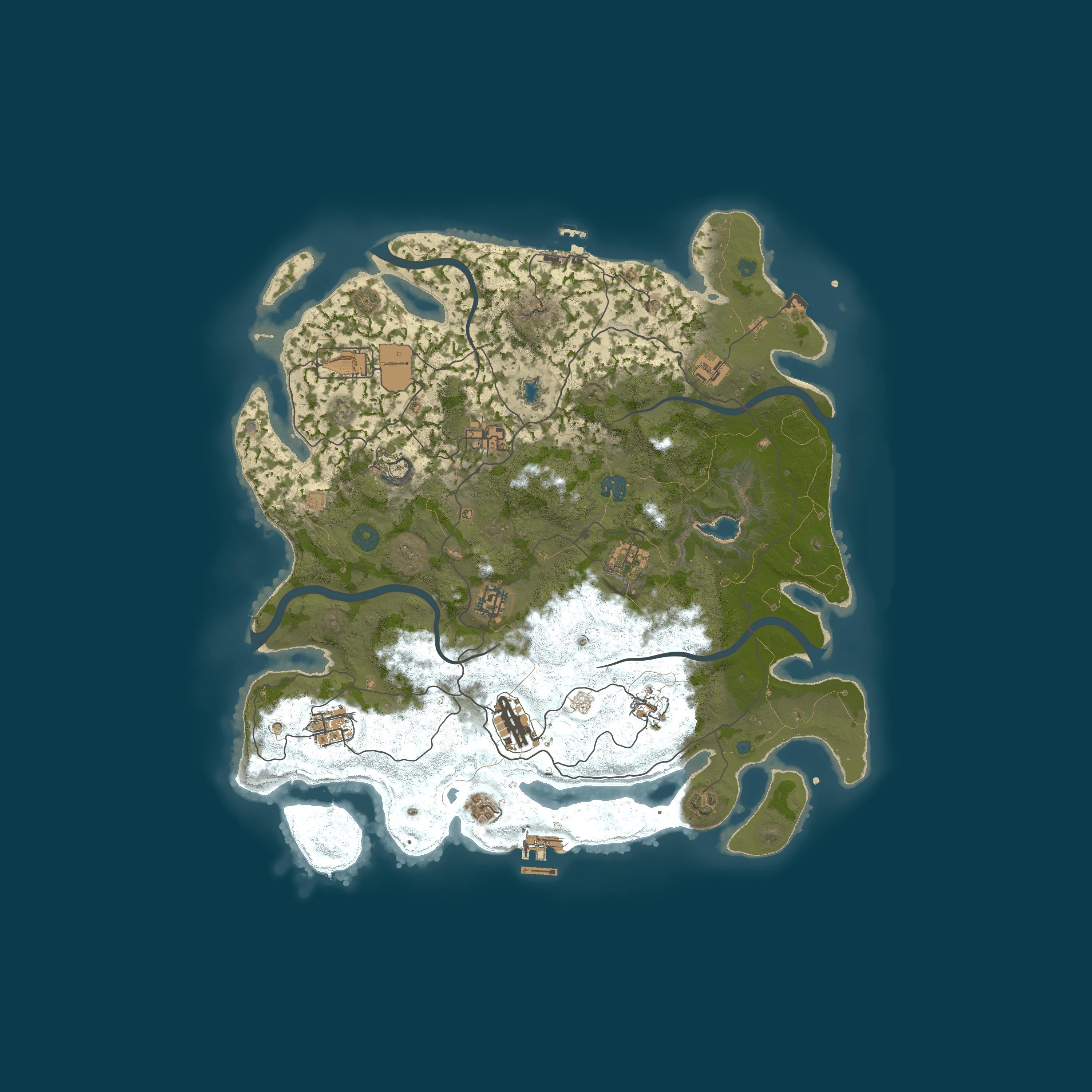 Procedural Map, size 4000, seed 1854450021
