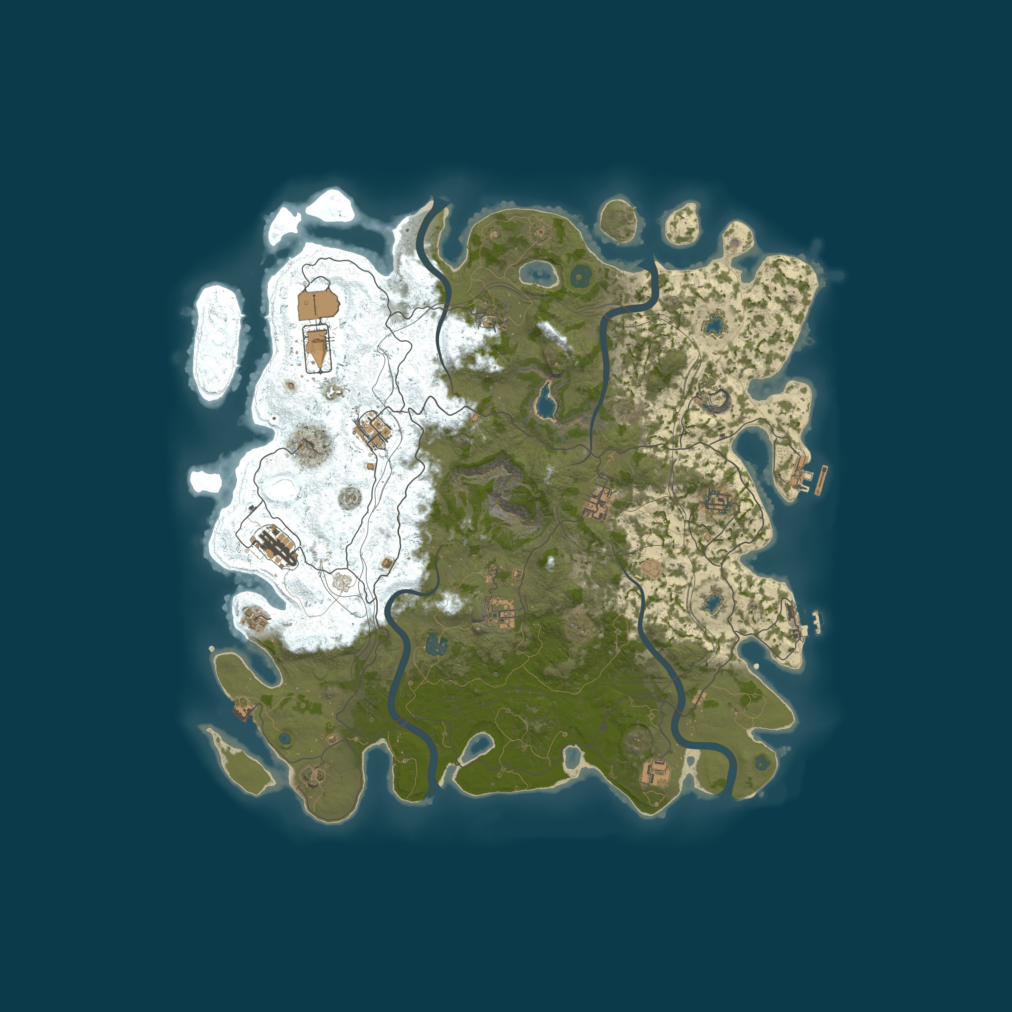 Map for Super Chill RUST Chicago - Vanilla Monthly - No Decay