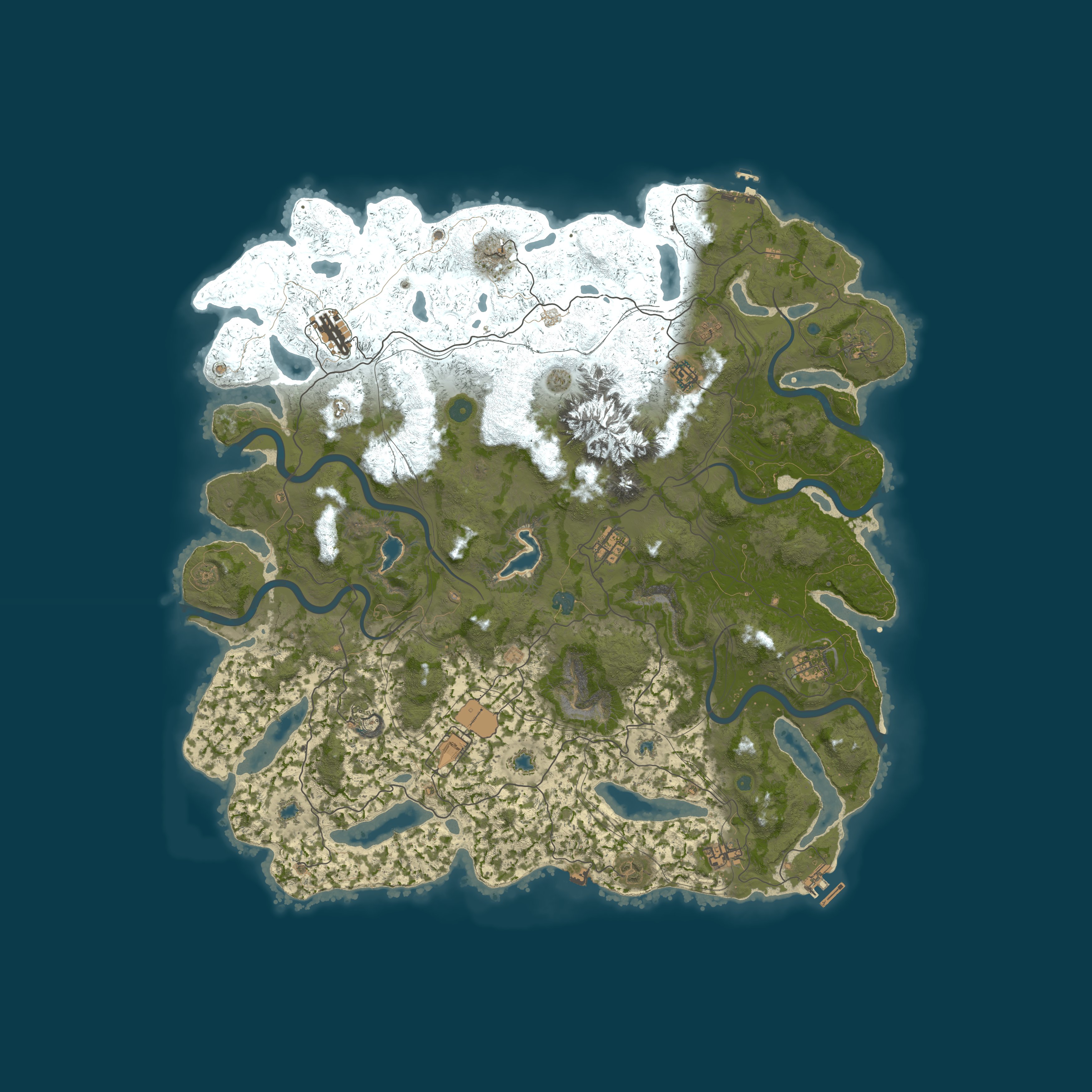 Map for Rust4Noobs | PvE | No decay Monthly | No BP Wipe