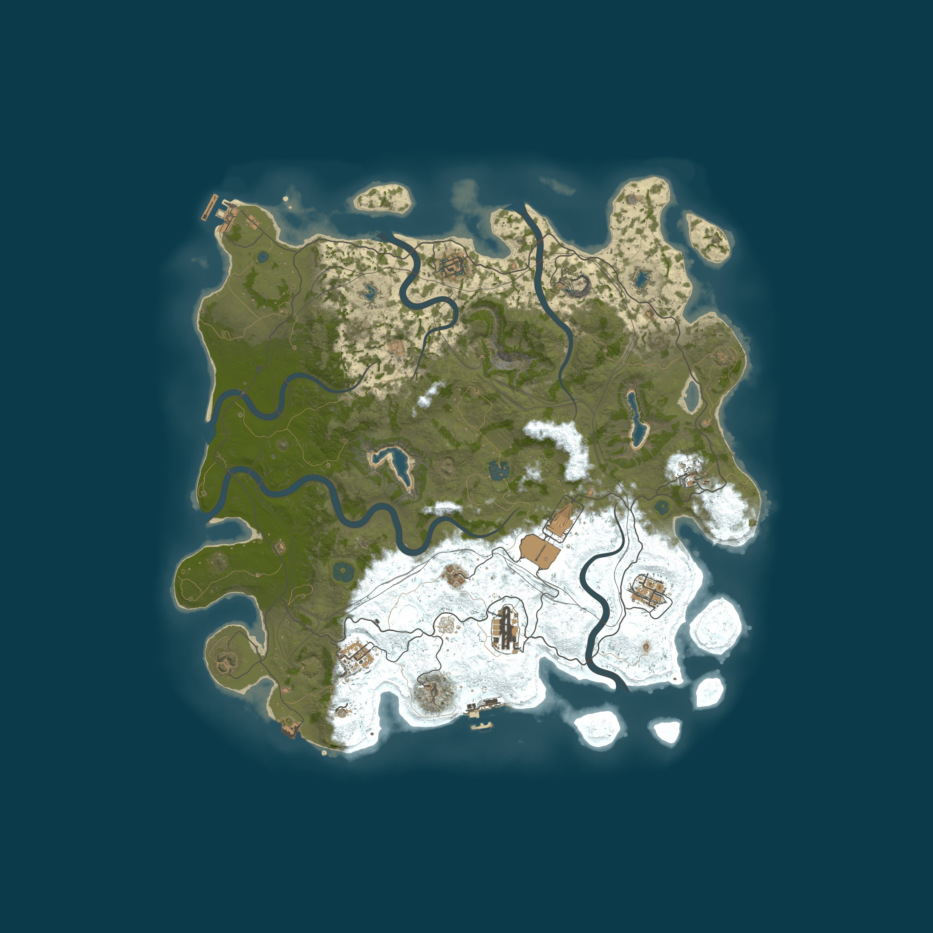 Map for Rusty Sheep PVE|Quests|SkillTree|Events