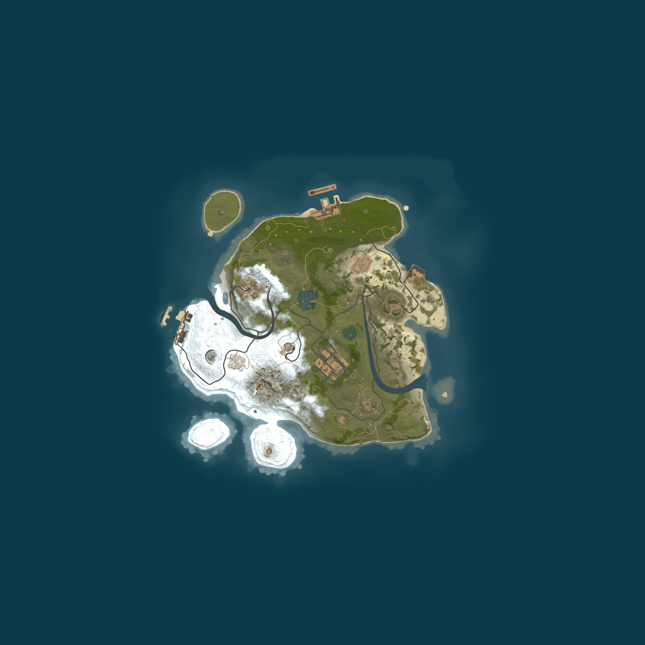 Procedural Map, size 2500, seed 624312464