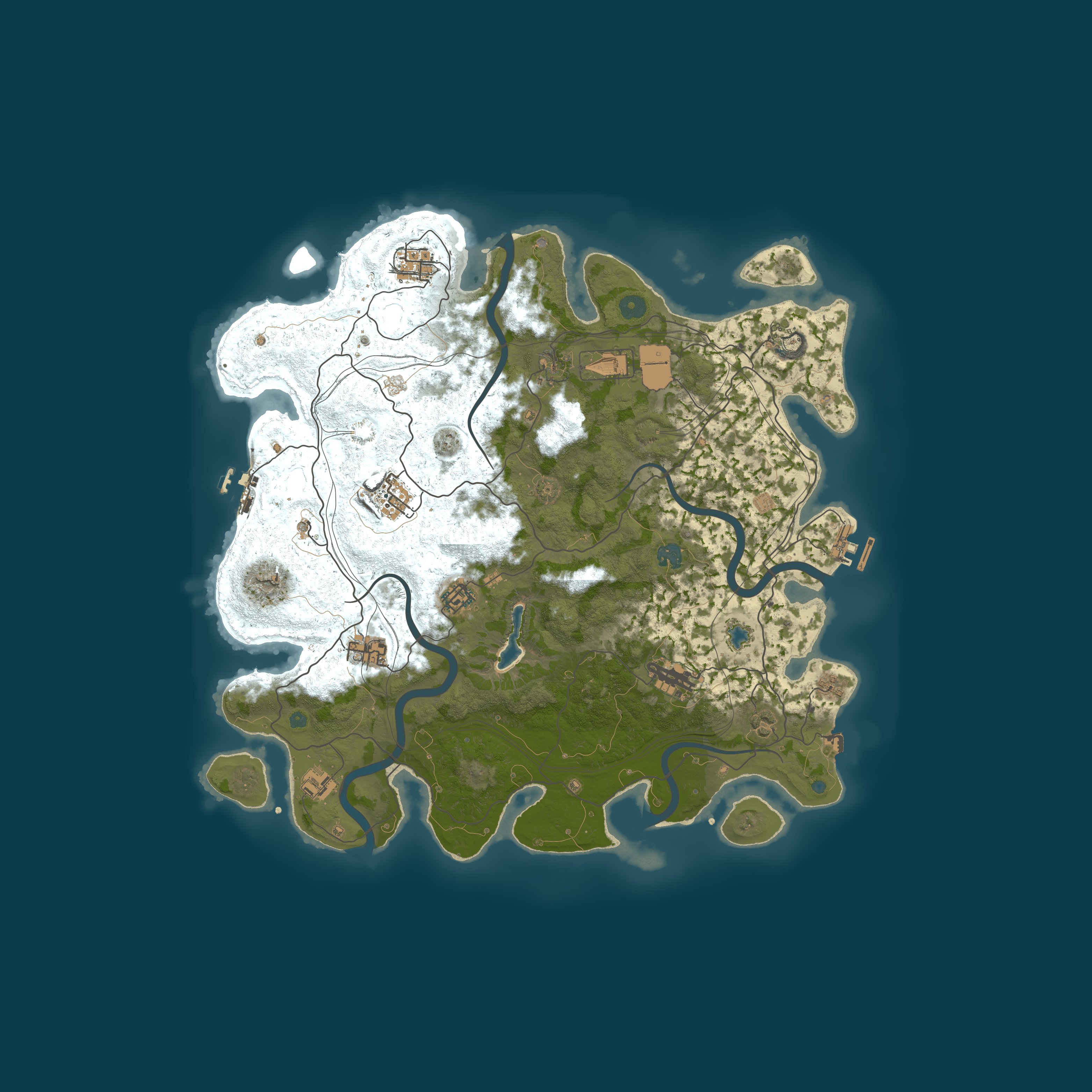 Map for RU | QUST-RUST | Cobalt War | PVE RPG