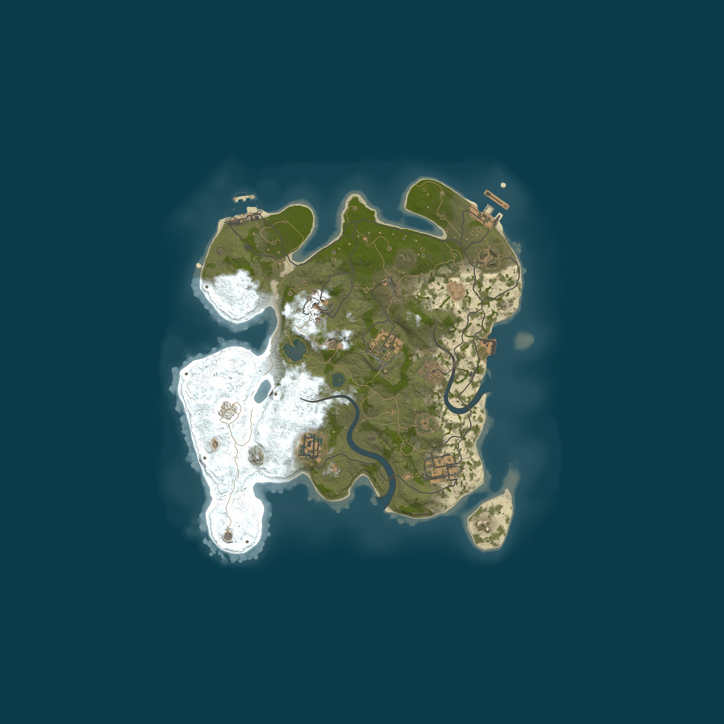 Procedural Map, size 3000, seed 39284711