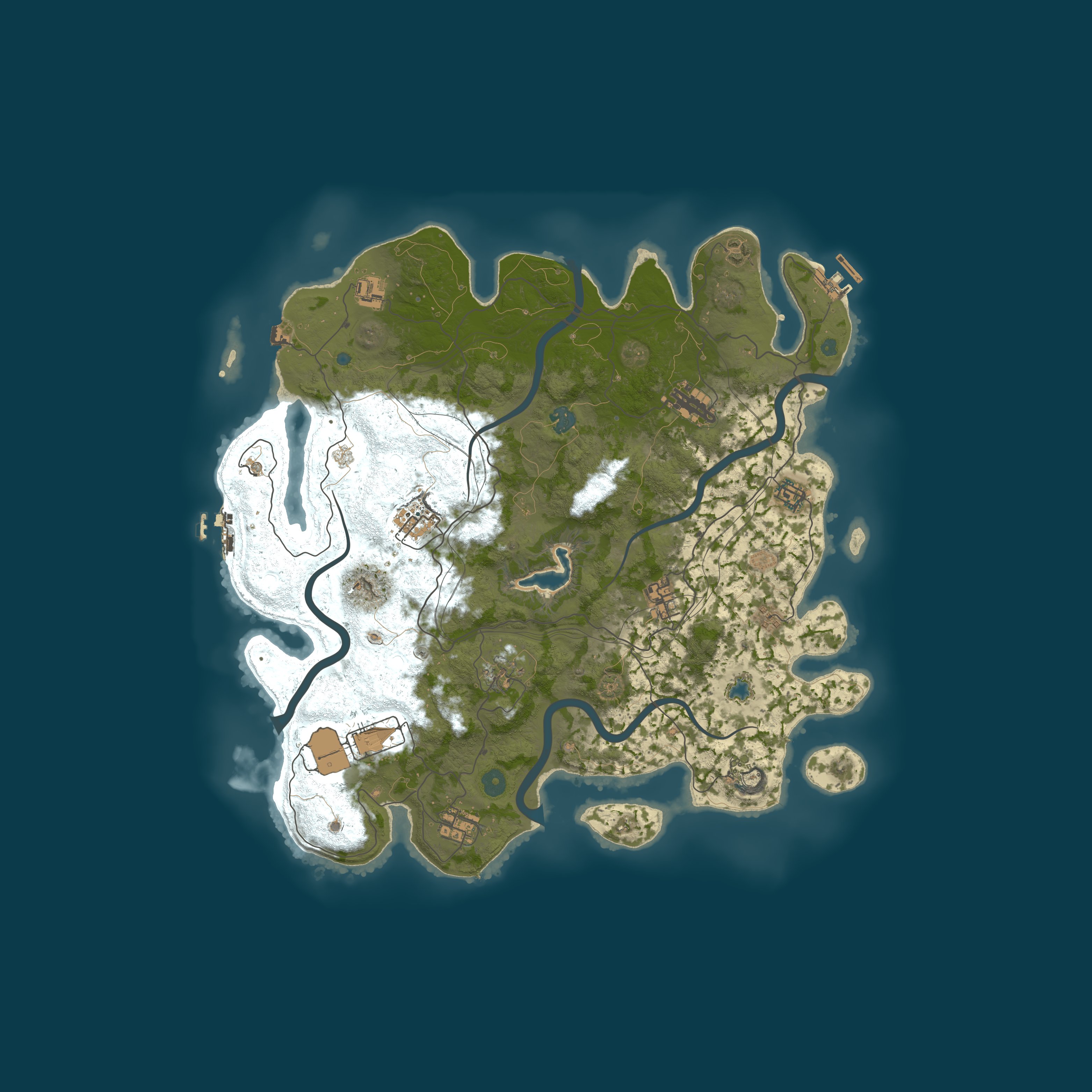Procedural Map, size 4250, seed 8292026