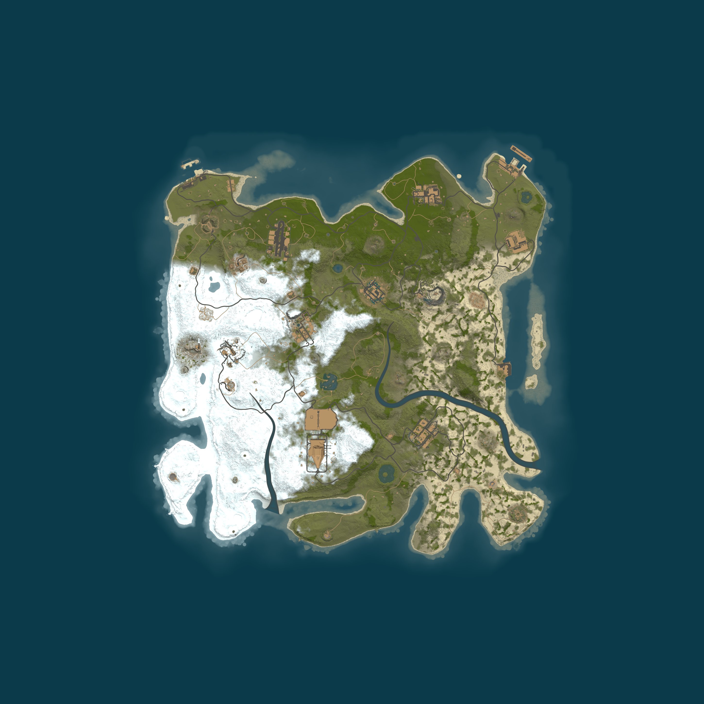 Procedural Map, size 3800, seed 51906911