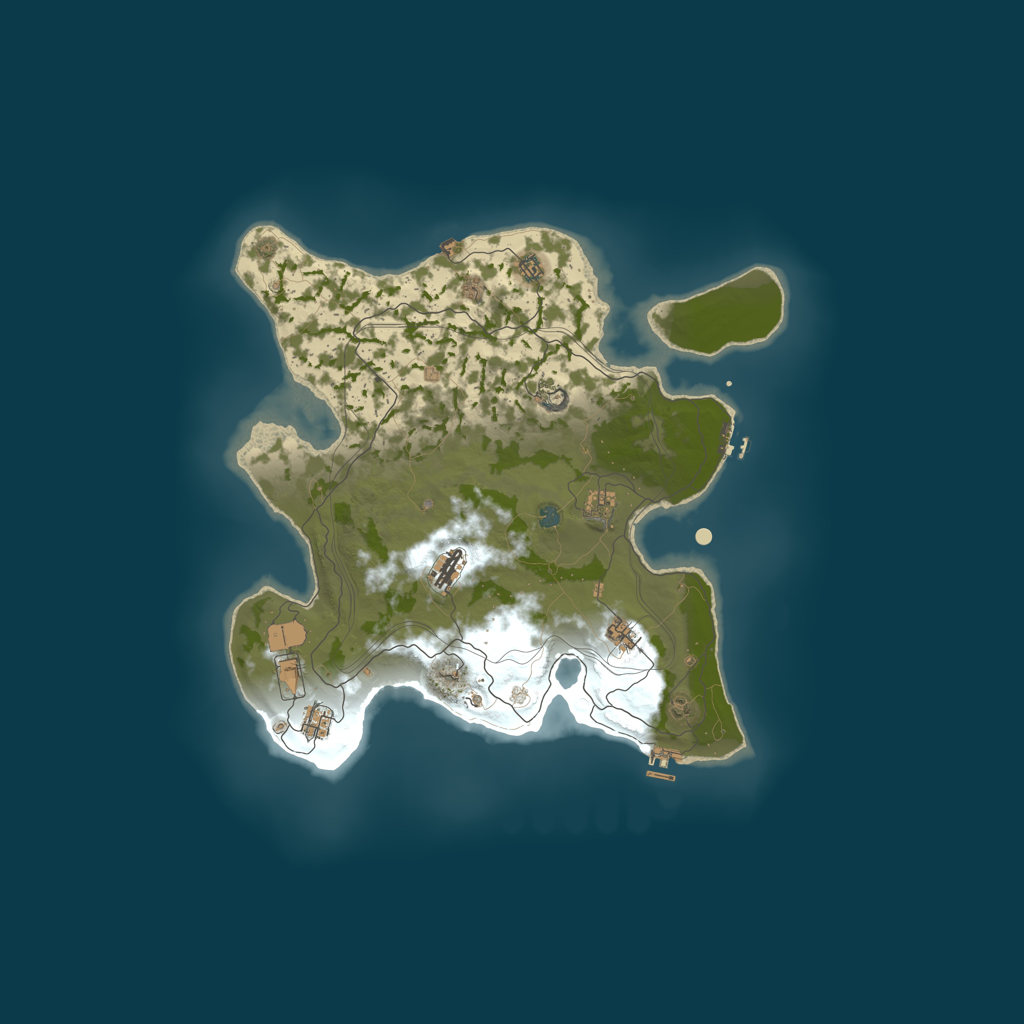 Map for [PVE]3X Modded Pure PVE Paradise|RaidableBases|SkillTree