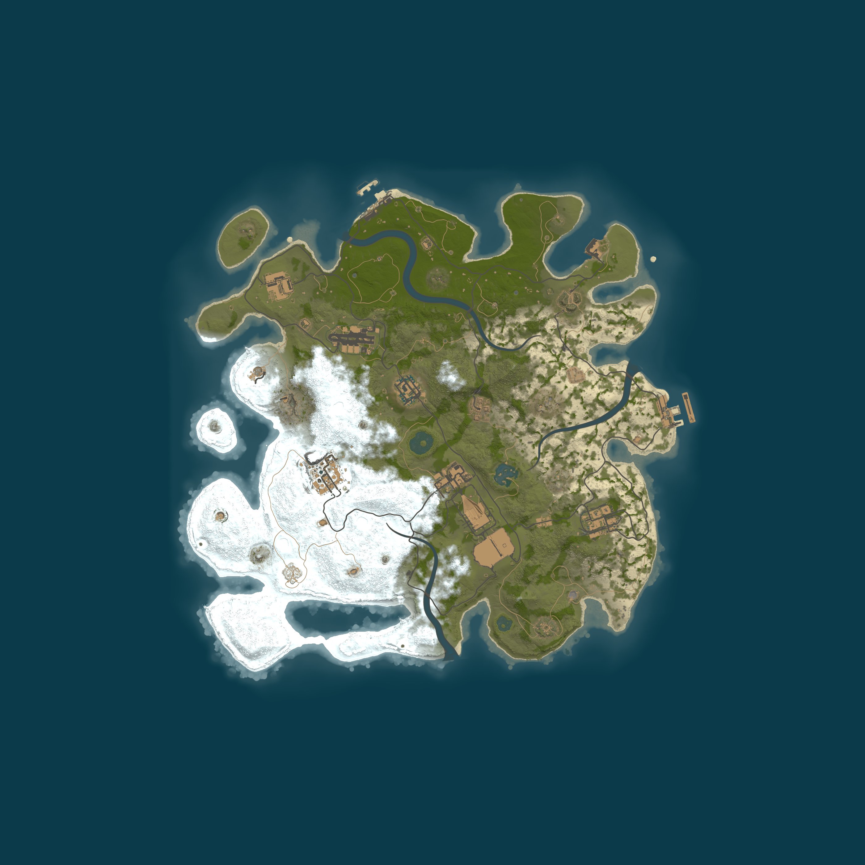 Procedural Map, size 3600, seed 16219631