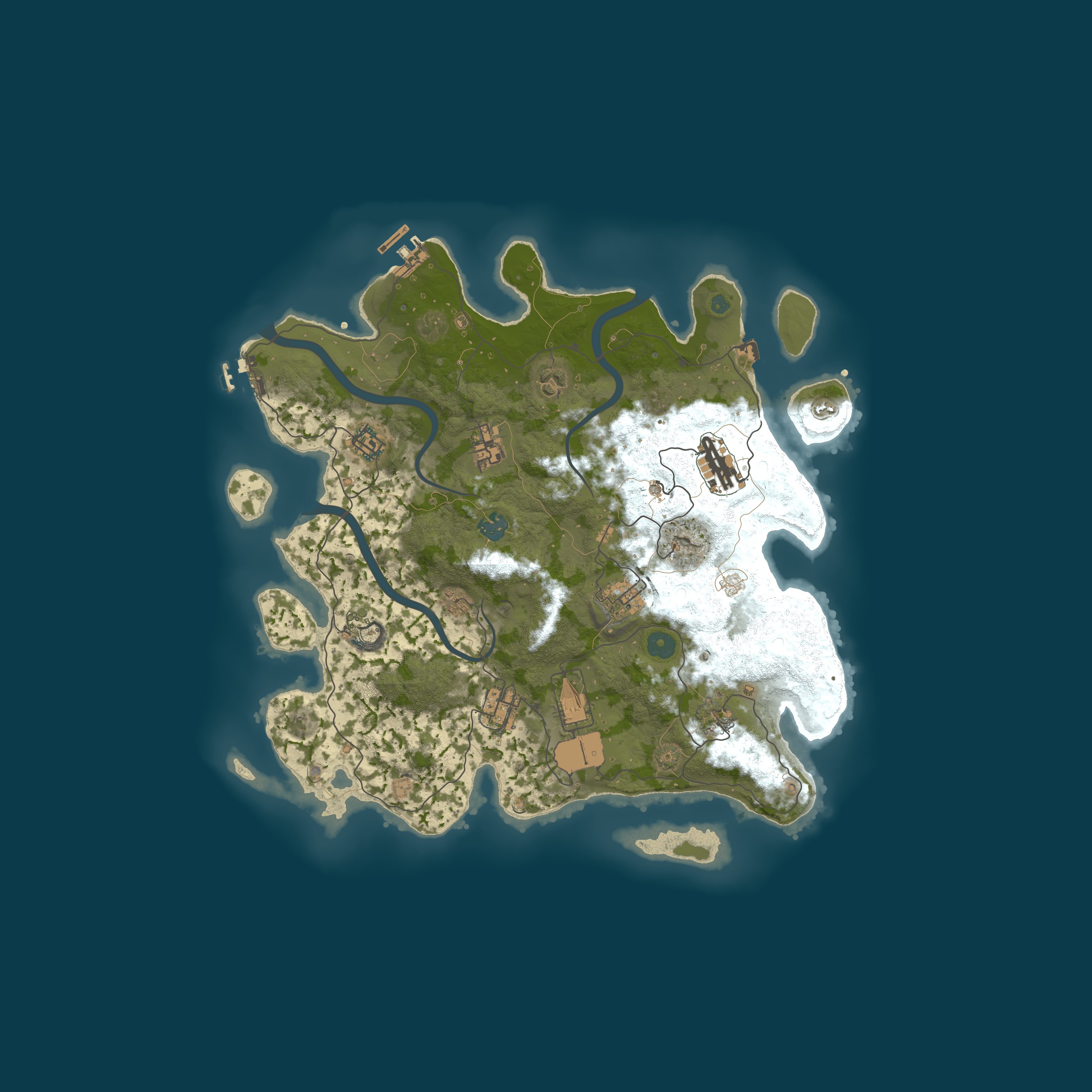 Map for [TR/EU] Zen Valley 2X | PvE | PvP | RP | Skills | Skins |