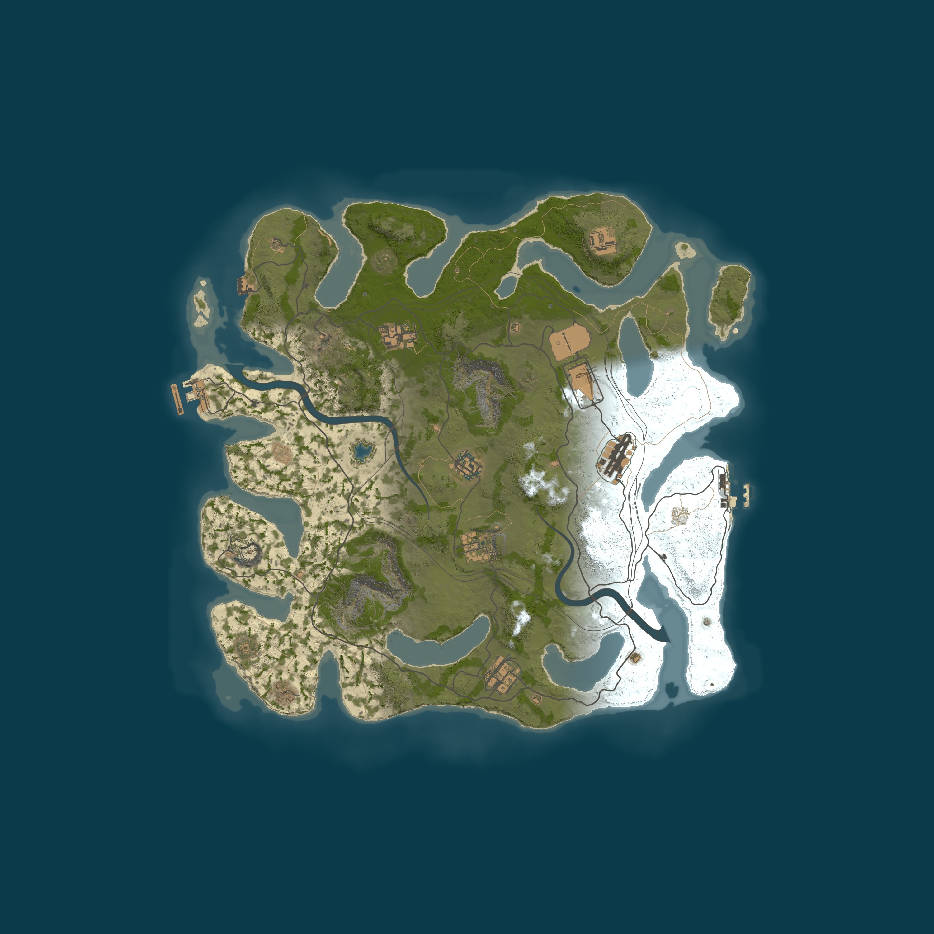 Custom Map, size 4000, seed 1337