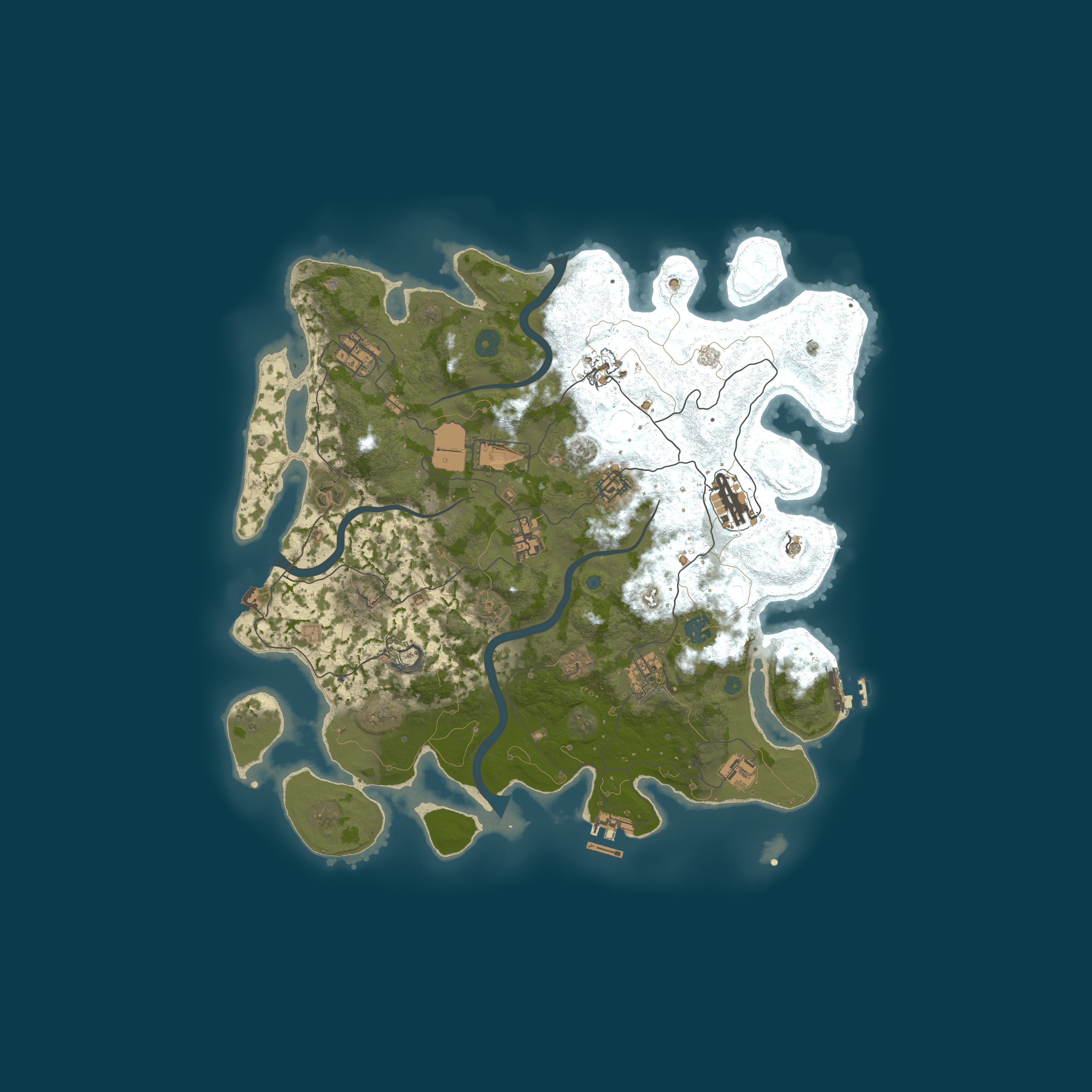 Procedural Map, size 3900, seed 812993559