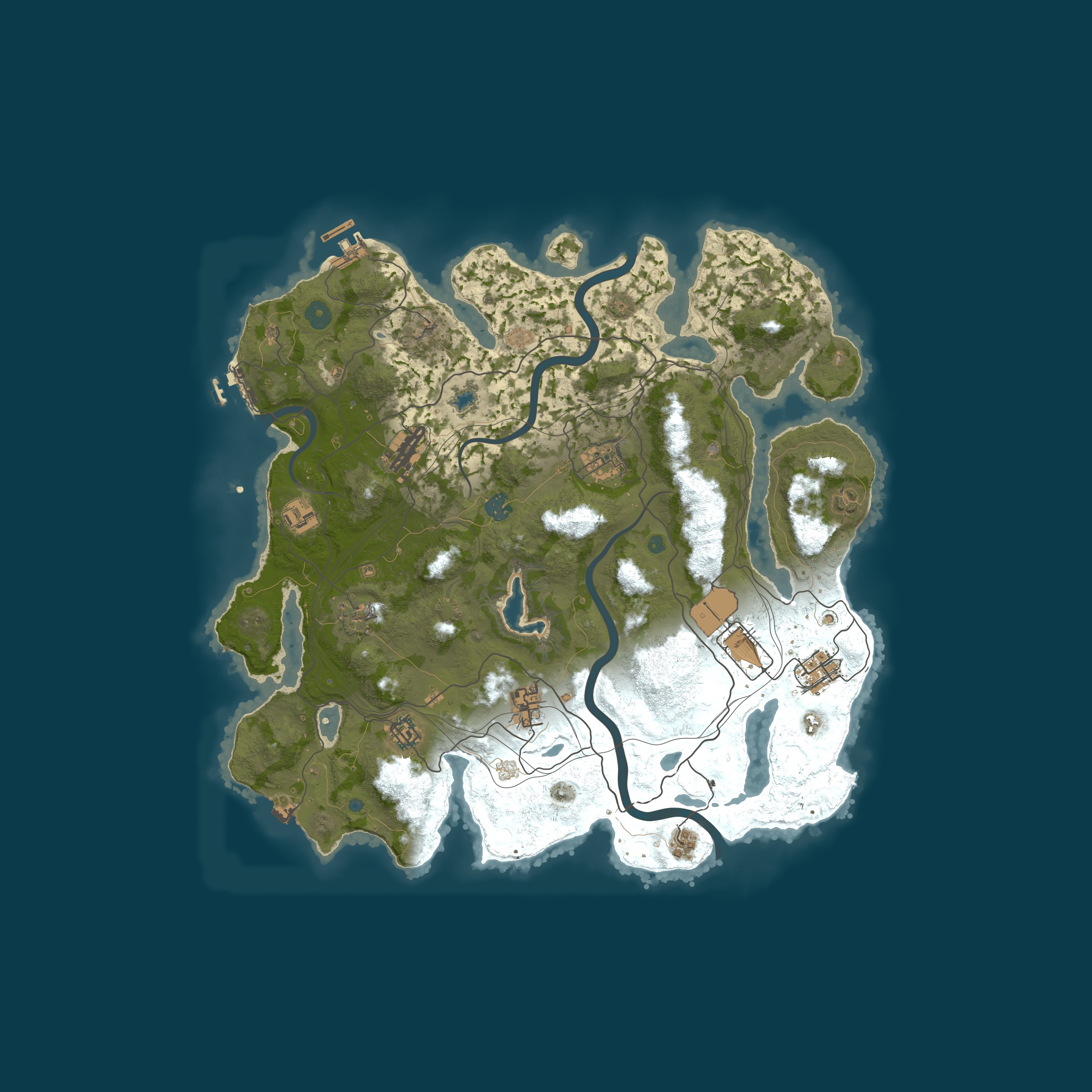 Map for Rust4Noobs #1 | Solo/Duo | Softcore 50% Monthly | No BP Wipe