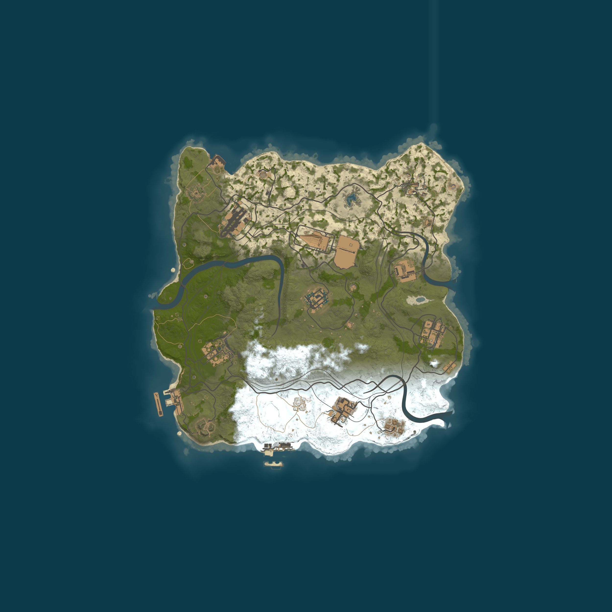 Map for [AU/NZ] Sydney #2 Small 3k custom map build on roads