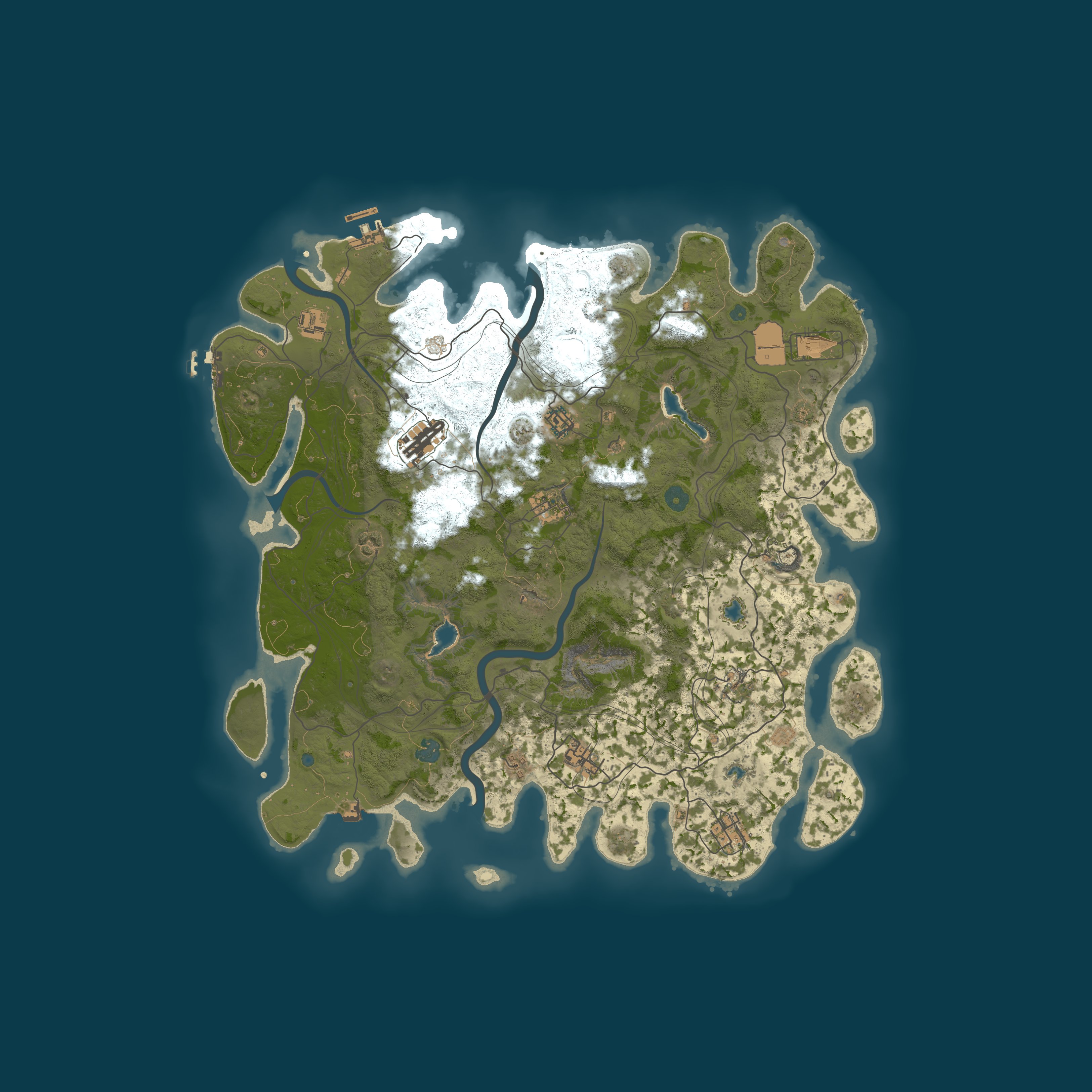 Procedural Map, size 4500, seed 158473920