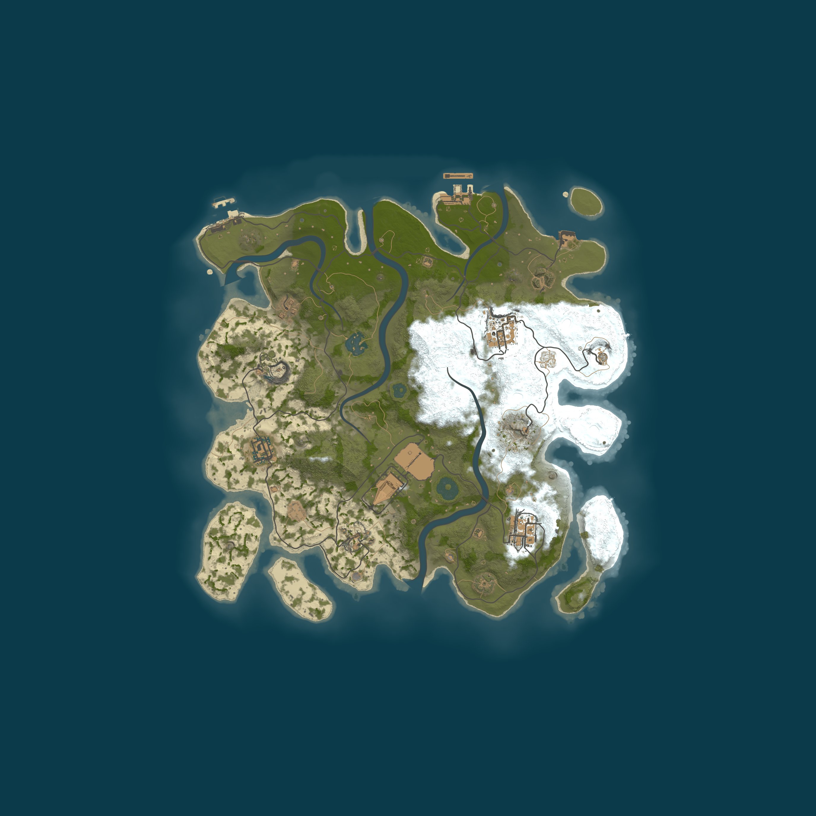 Map for BIZON-RUST 2X | RUS | EVENTS | KIT | LOOT+