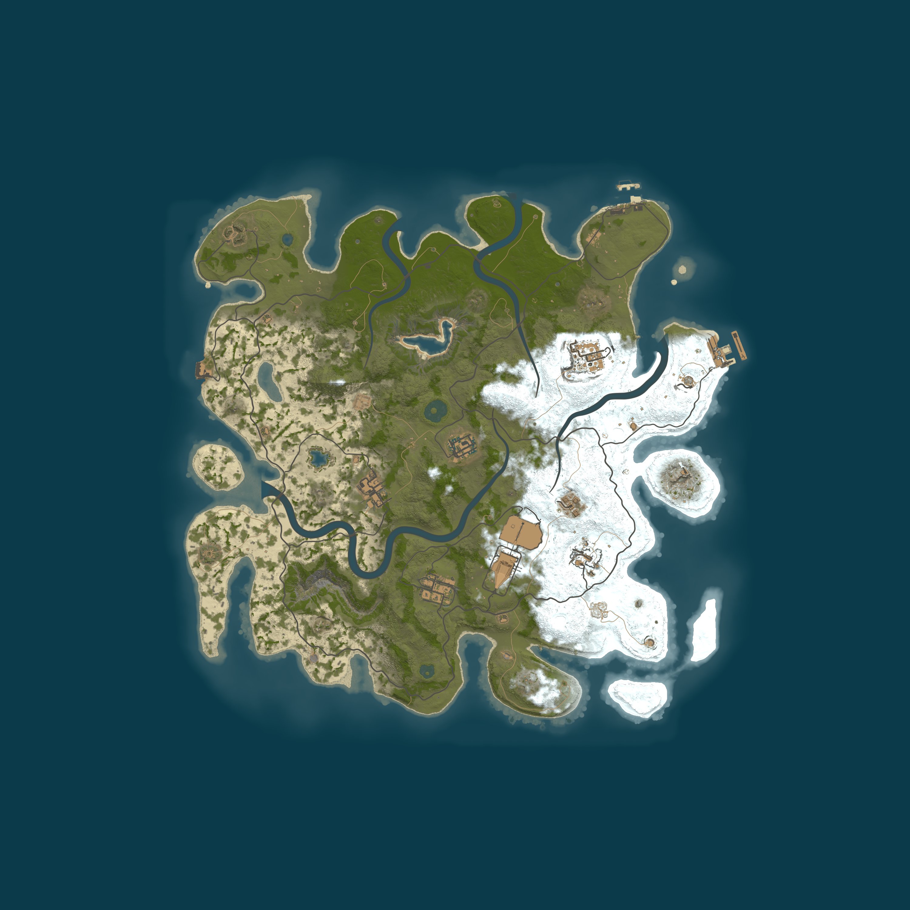 Map for RustGamingNation 500x PvE [Events|Purge|Zombies|SkillTree]