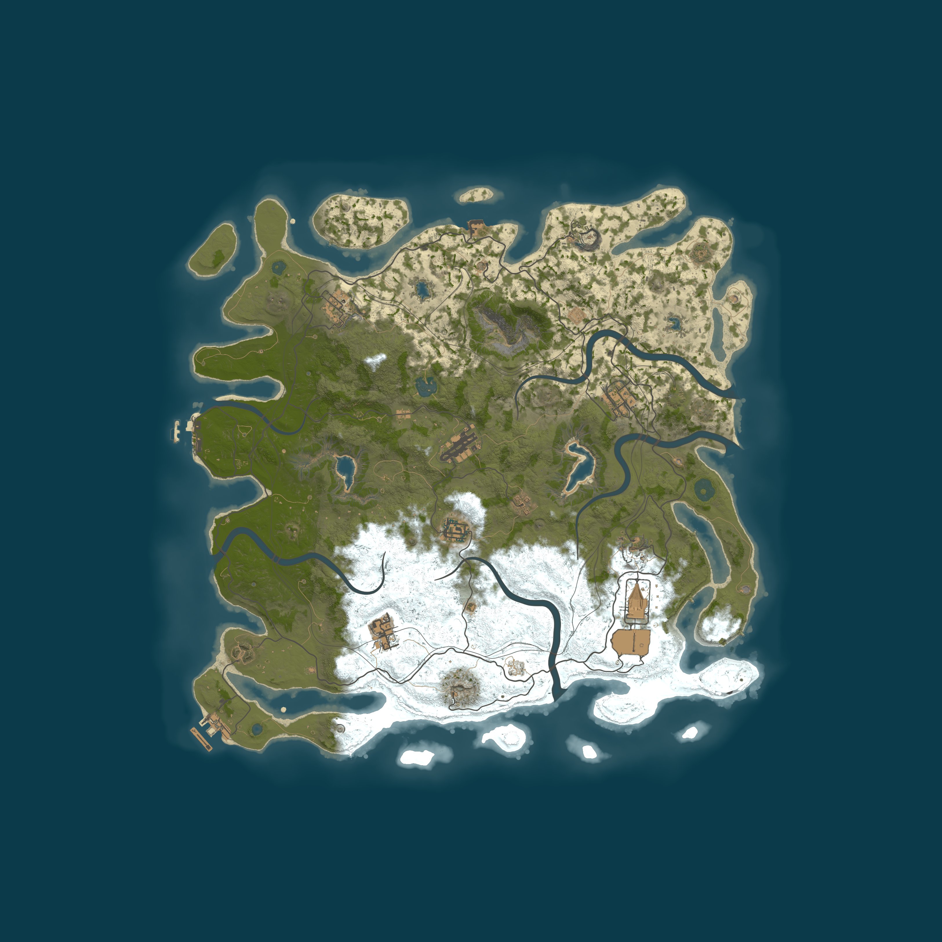 Map for Mortal Rust #1 - Vanilla 2x (Solo/Duo/Trio) | Русский