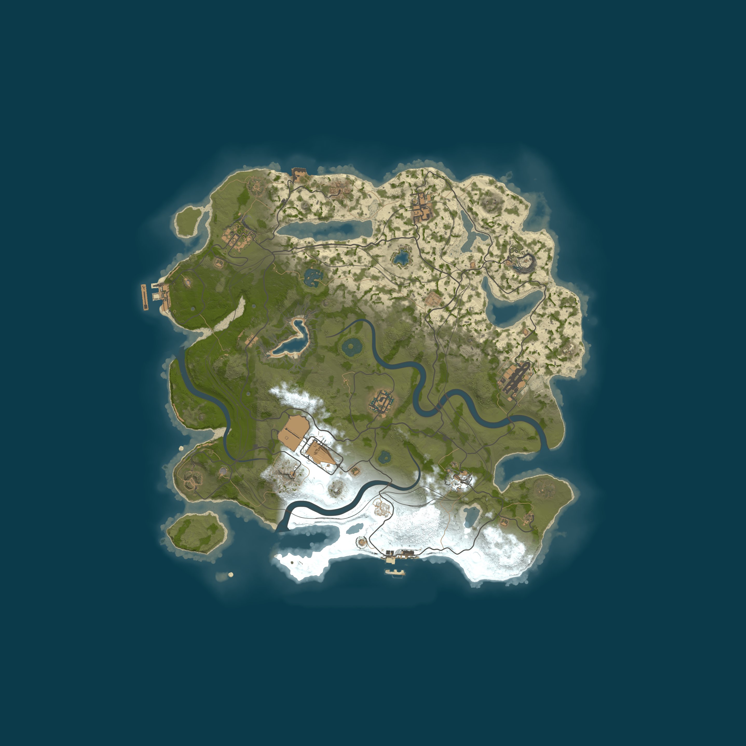 Map for Genesis Rust 5x  | Spawn Mini | Shop