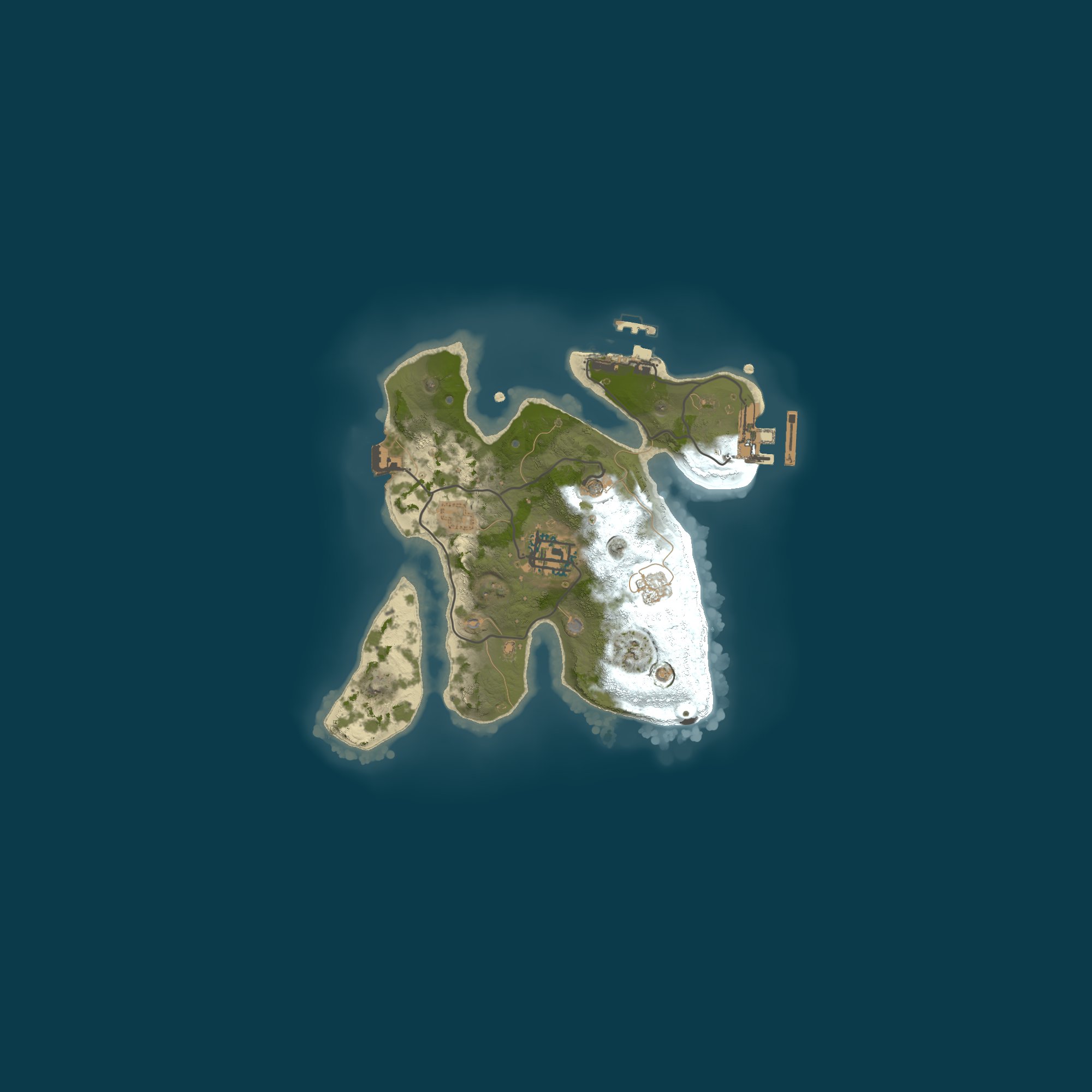 Procedural Map, size 2000, seed 45821