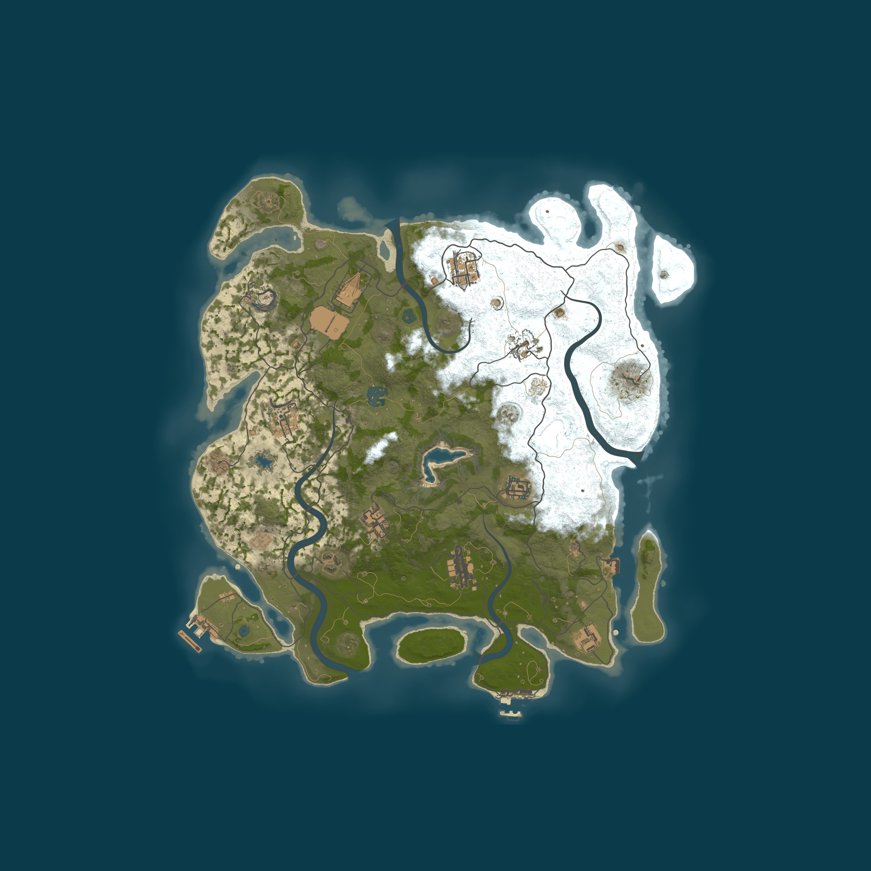 Map for RUSTY COVE | PVE | CHILL | NO KILLING/STEALING/RAIDING