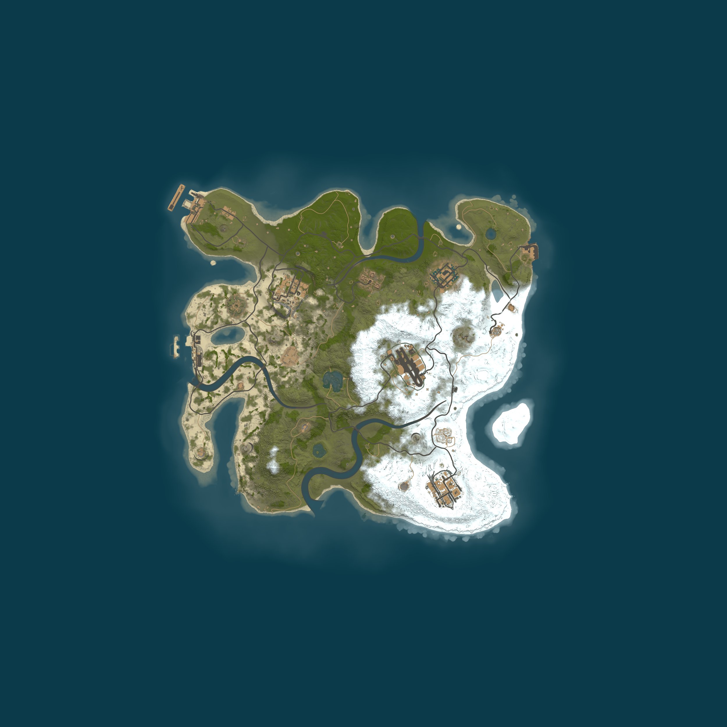 Map for RustGrubbz Island 1.5x US Monthly Main