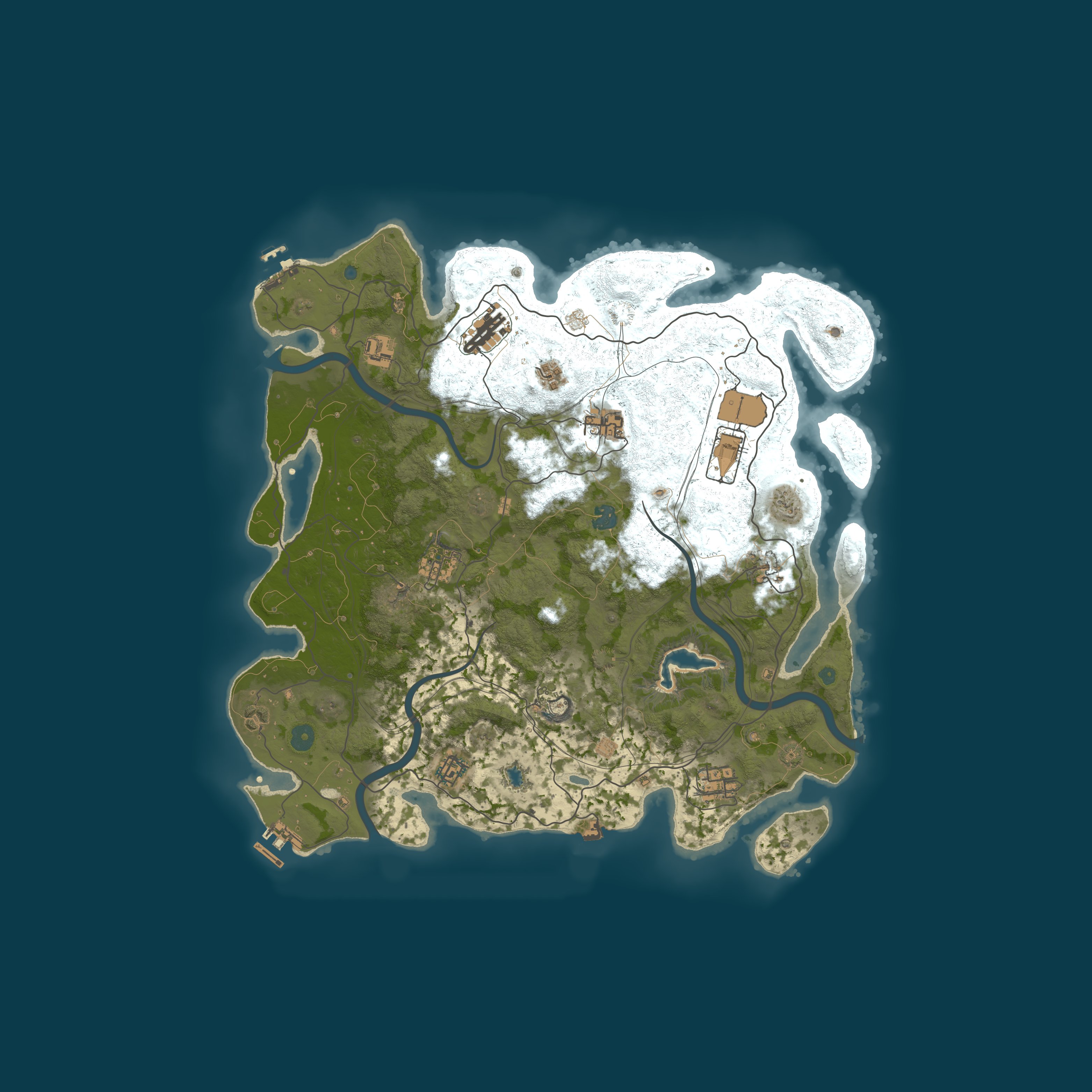 Map for Enjoy PVE Monthly Wipe NPC Shop