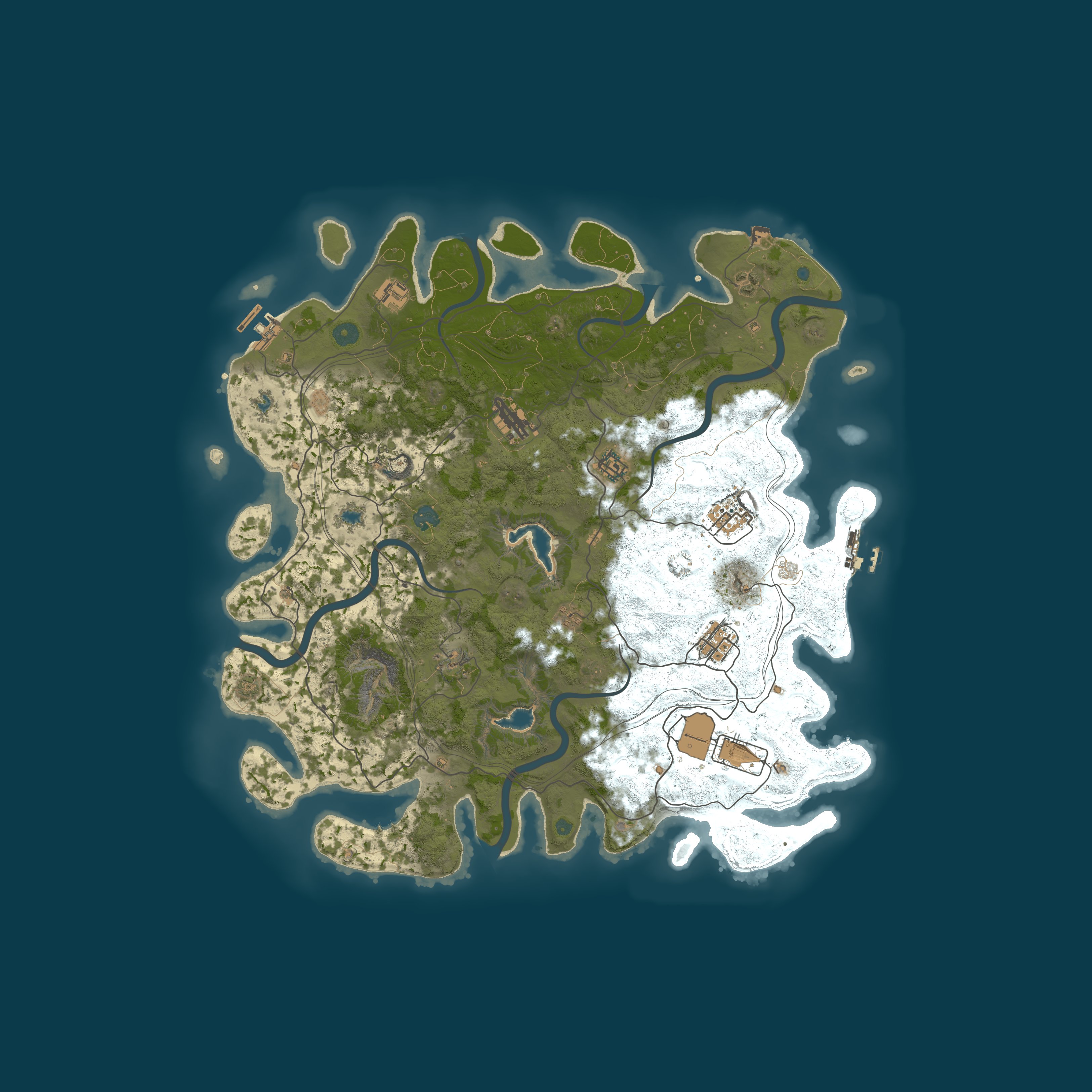 Procedural Map, size 4500, seed 131302294