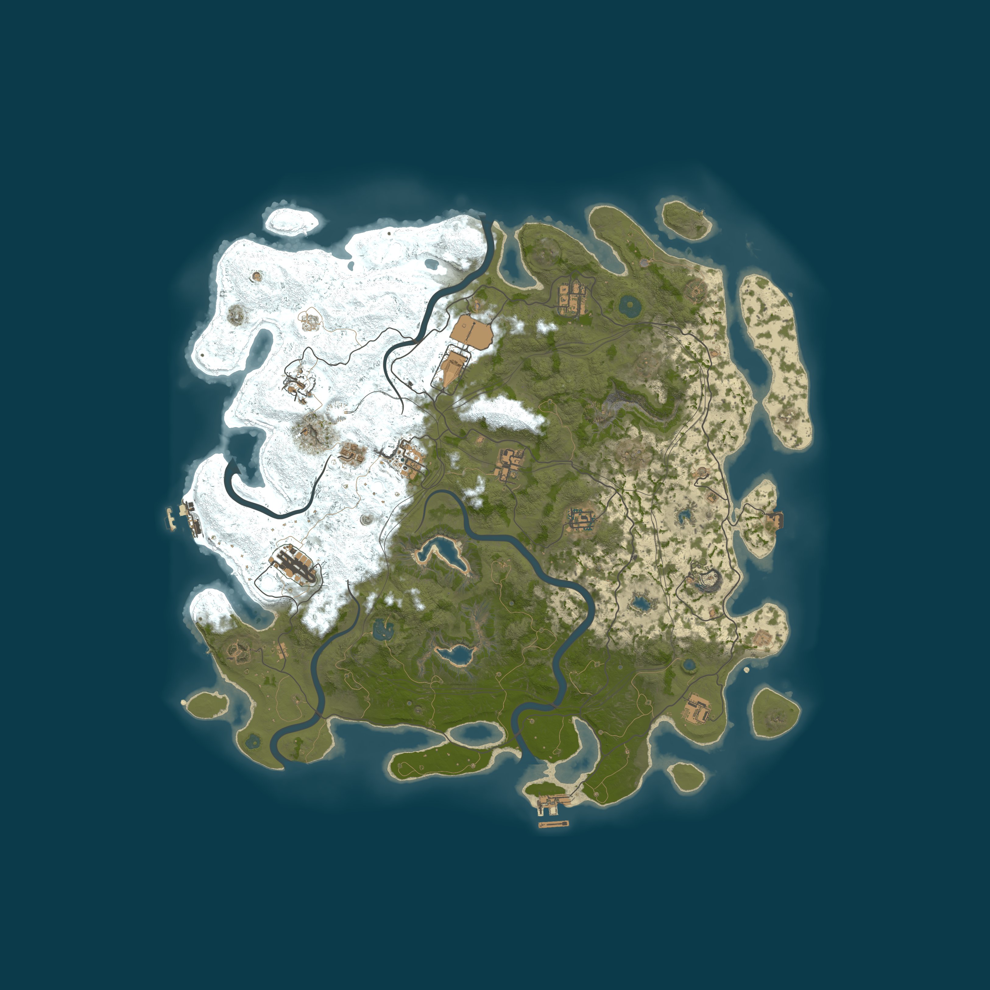 Procedural Map, size 4500, seed 1839307434
