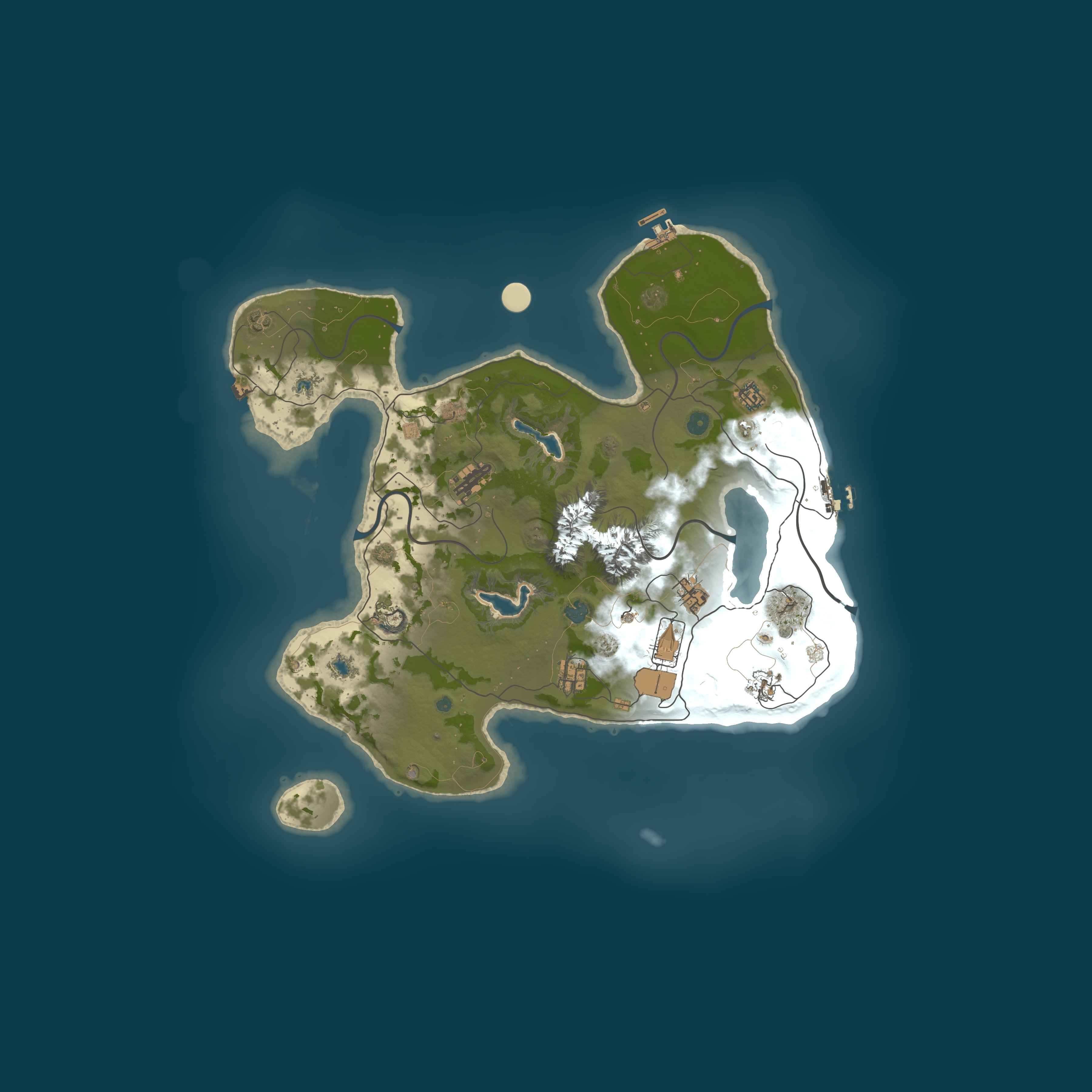 Map for [PVE]3X Modded Pure PVE Paradise|RaidableBases|SkillTree
